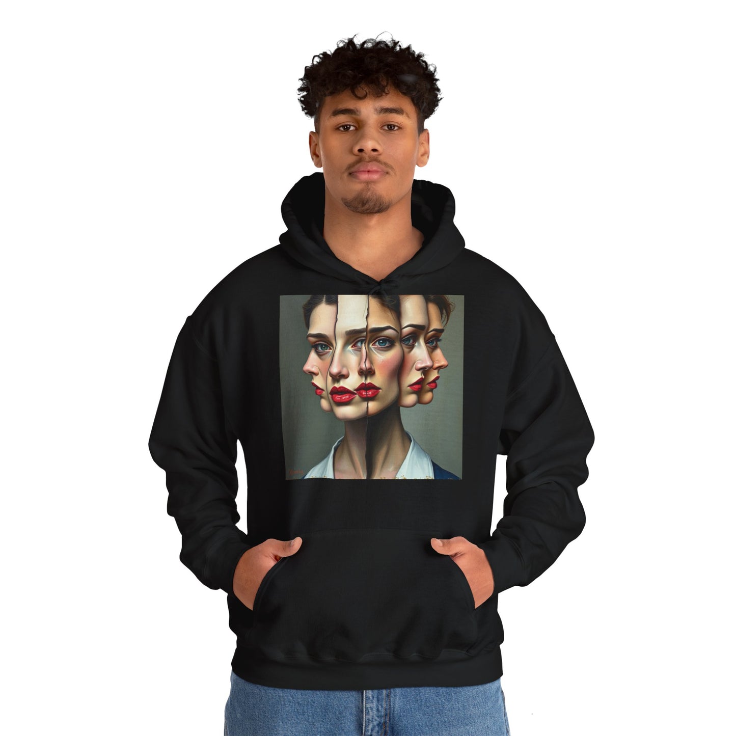 Hoodie "Reflets Fragmentés" - Unisex Heavy Blend™ Hooded Sweatshirt