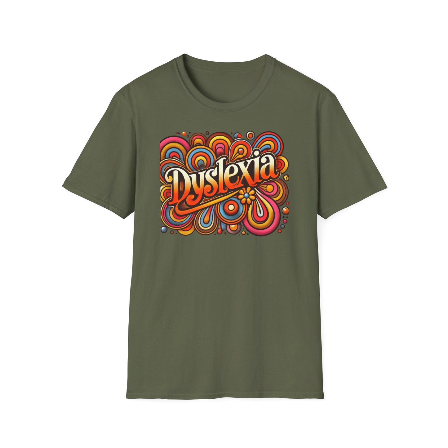 T-Shirt Dyslexia 70s -Unisex Softstyle T-Shirt