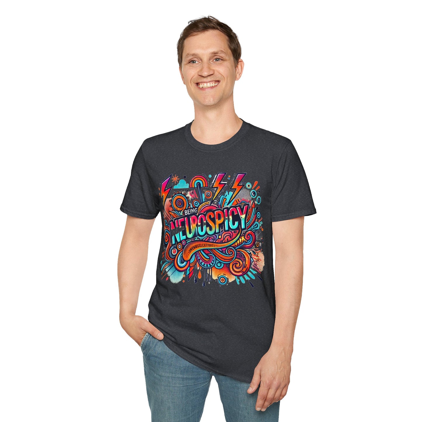 T-shirt " Being Neurospicy" - Unisex Softstyle T-Shirt