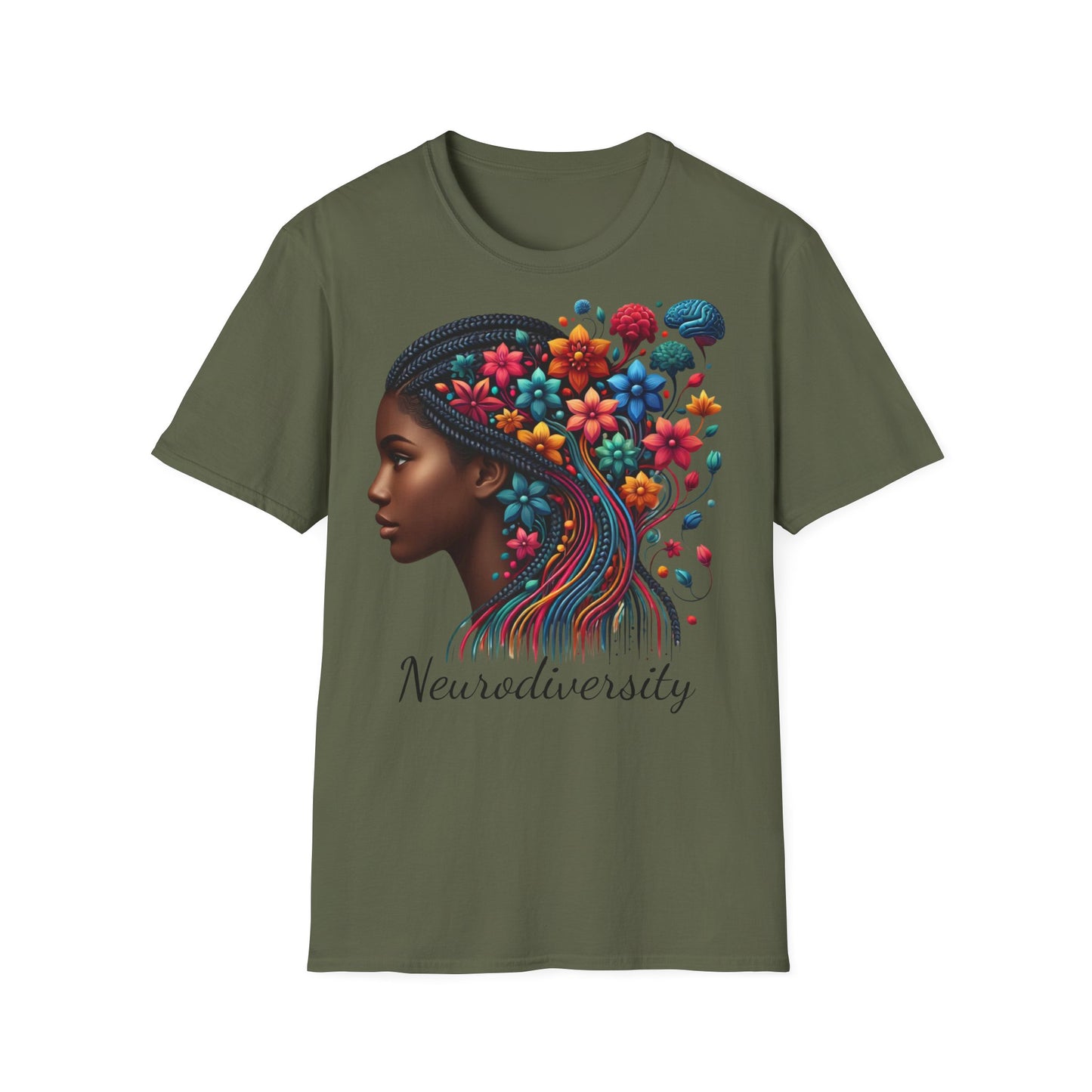 Femme Black Neurodiversity - Unisex Softstyle T-Shirt