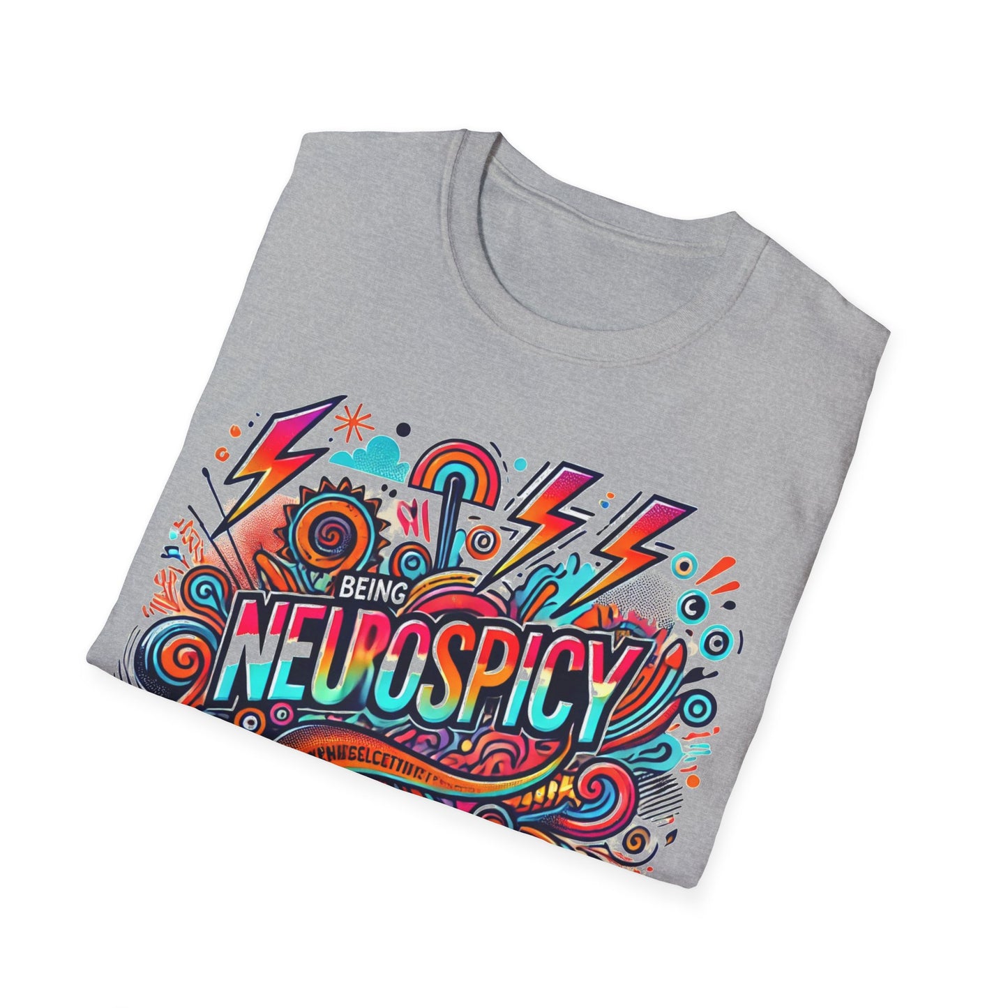 T-shirt " Being Neurospicy" - Unisex Softstyle T-Shirt