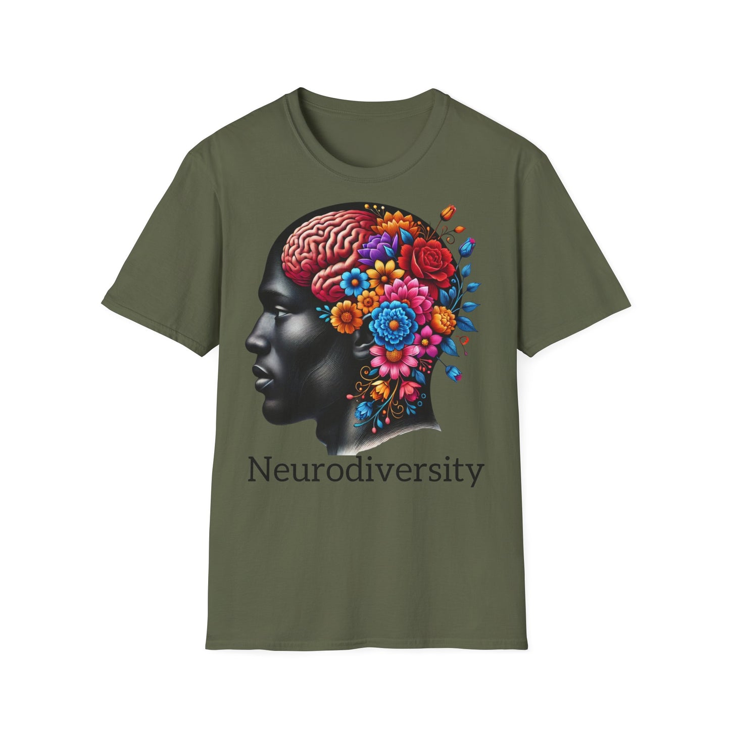 Homme Black Neurodiversity - Unisex Softstyle T-Shirt