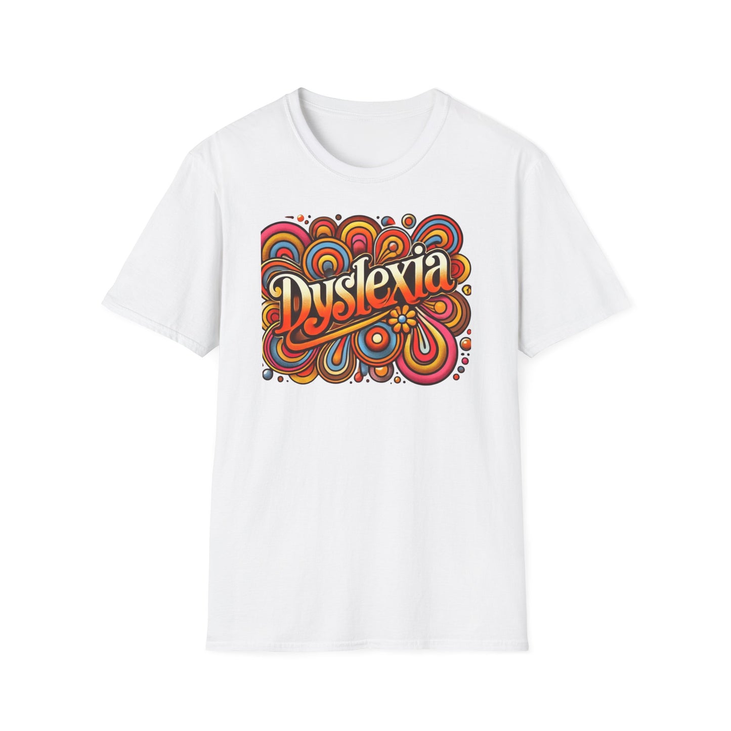 T-Shirt Dyslexia 70s -Unisex Softstyle T-Shirt