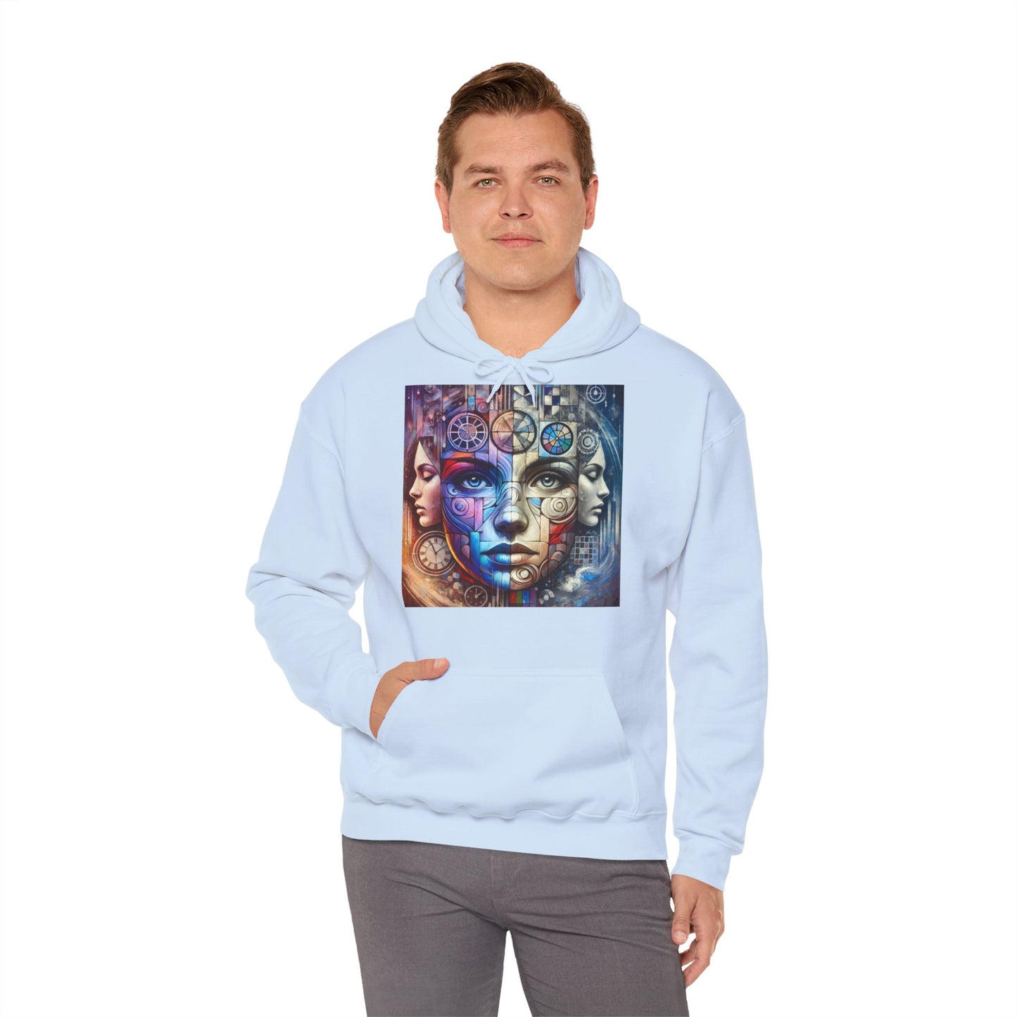 Hoodie "Mosaïque Mentale" - Unisex Heavy Blend™ Hooded Sweatshirt