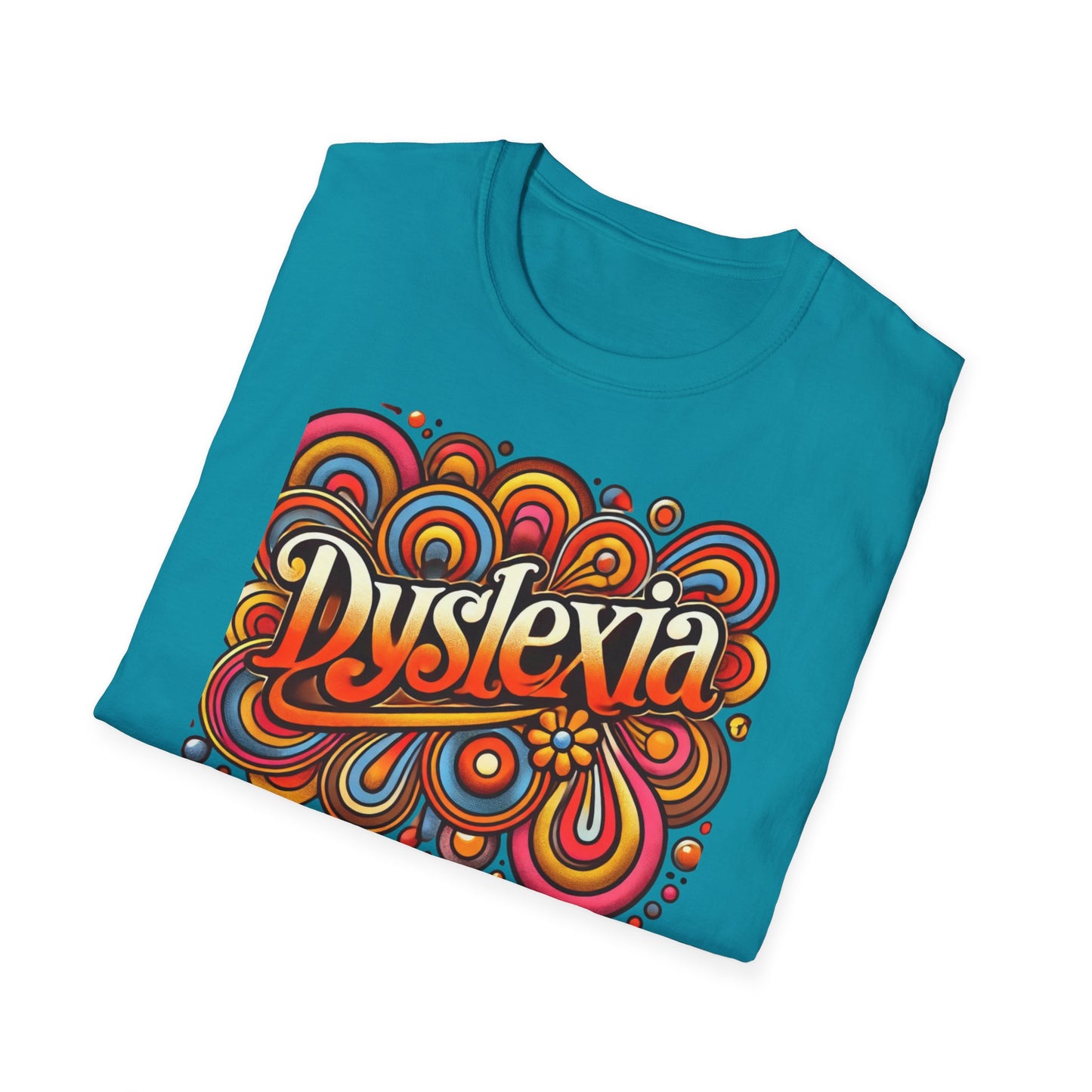 T-Shirt Dyslexia 70s -Unisex Softstyle T-Shirt