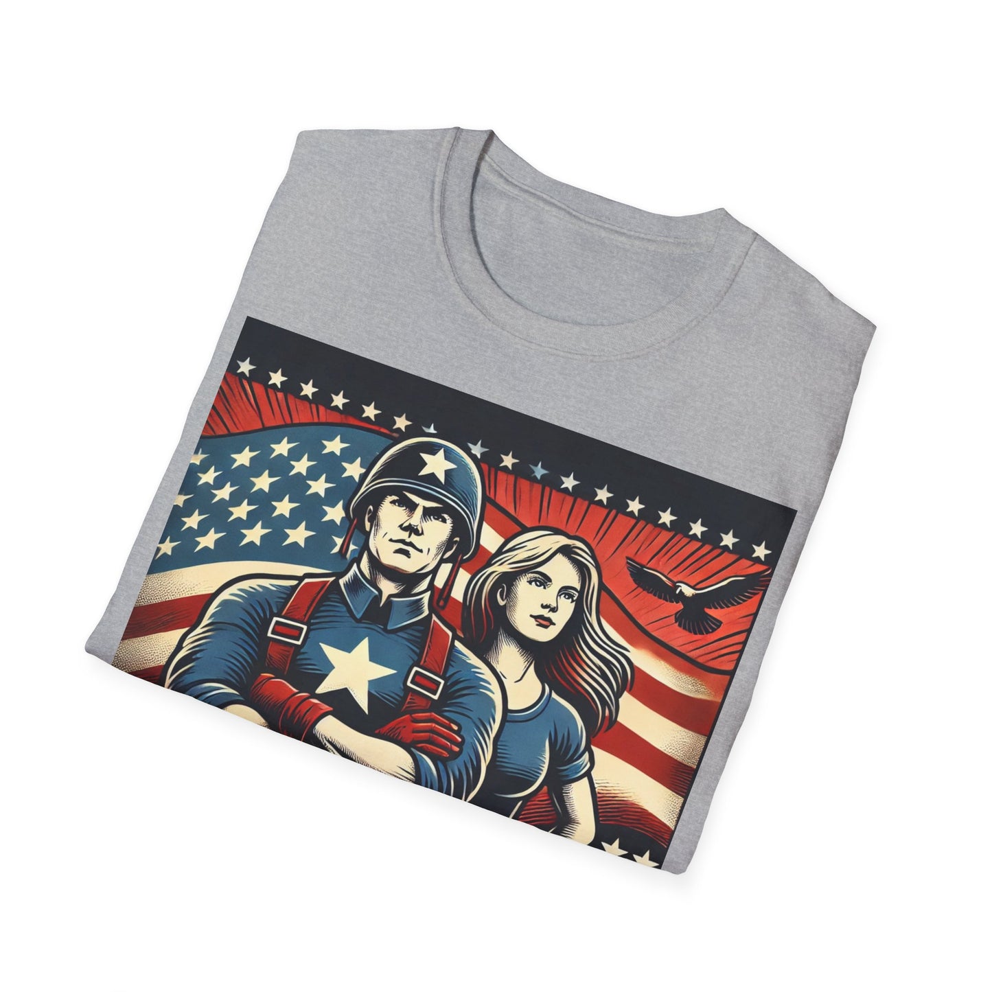 T-shirt "American Dyslexia" - Unisex Softstyle T-Shirt