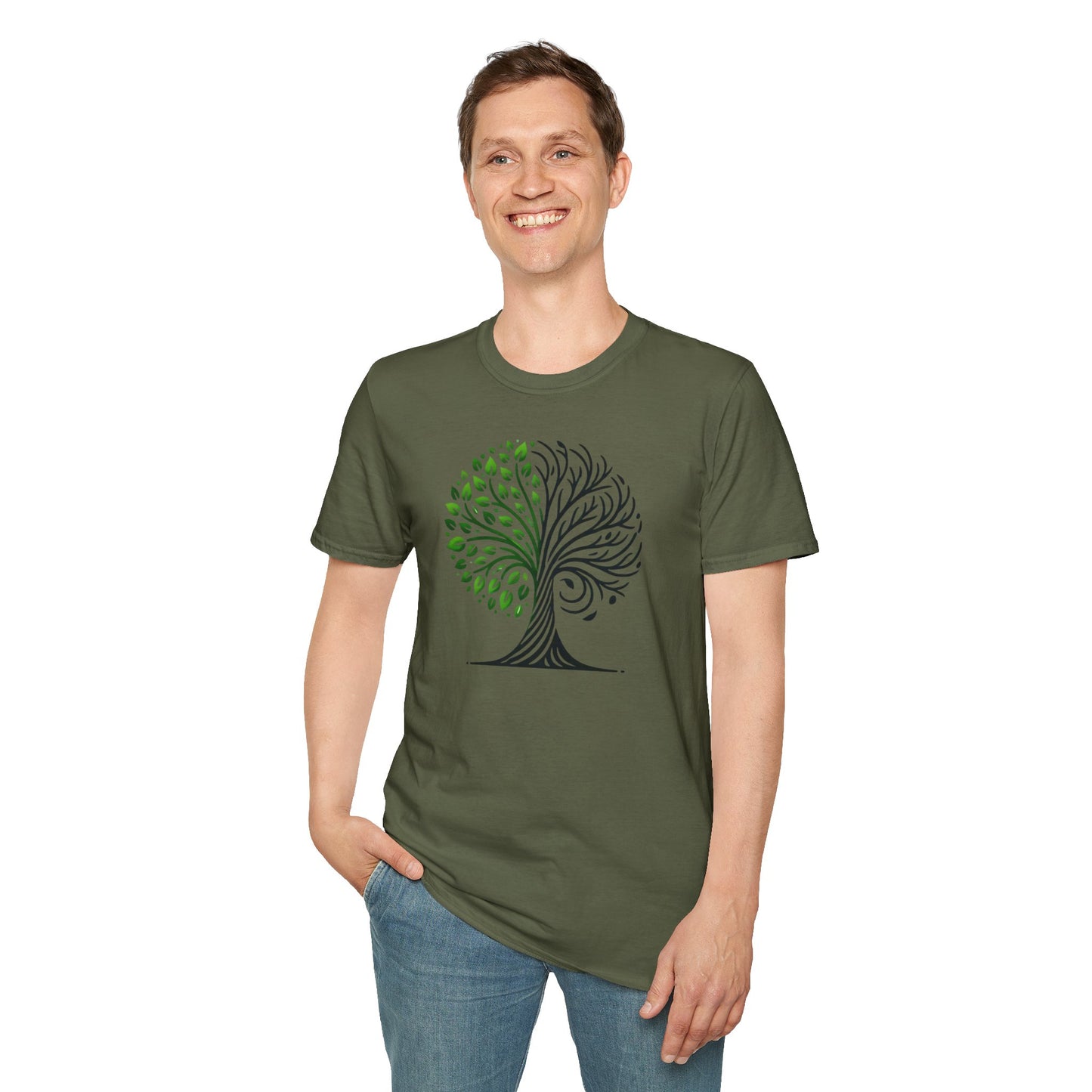 t-shirt "Symbole de l'arbre bipolaire" -Unisex Softstyle T-Shirt