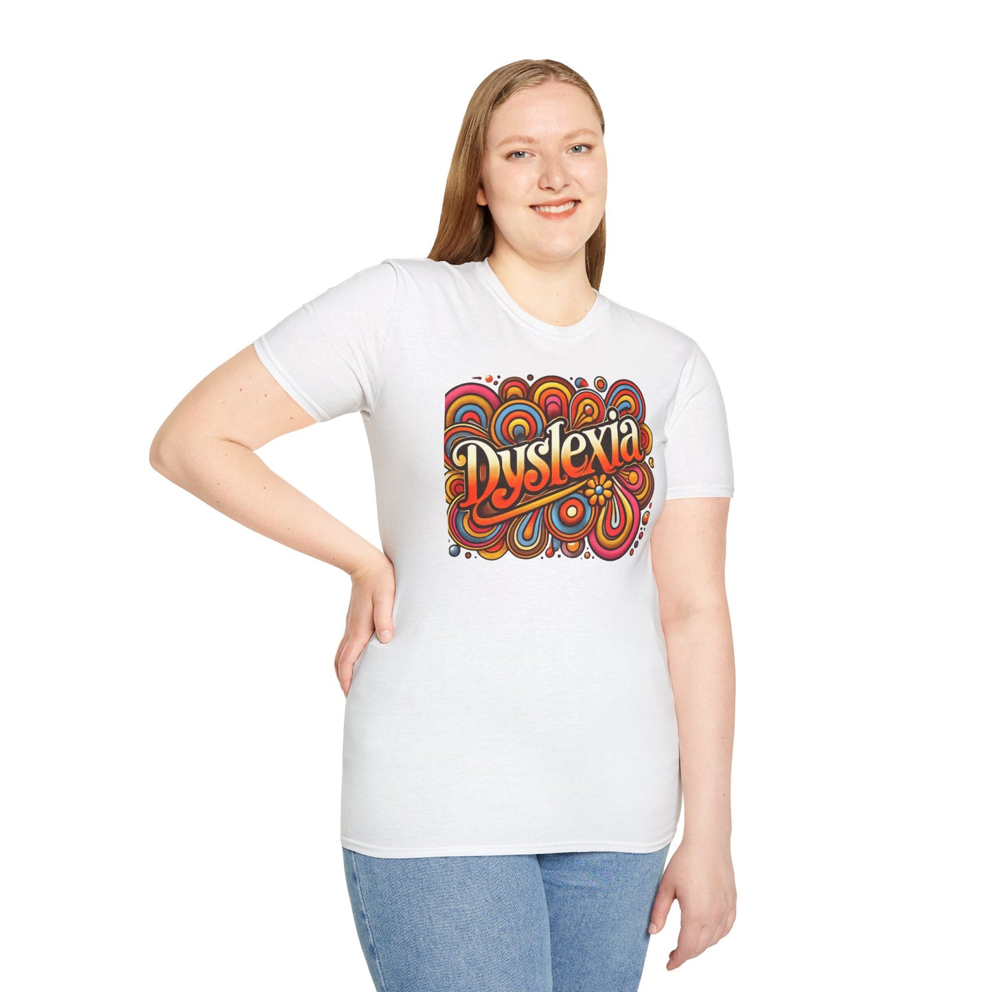 T-Shirt Dyslexia 70s -Unisex Softstyle T-Shirt