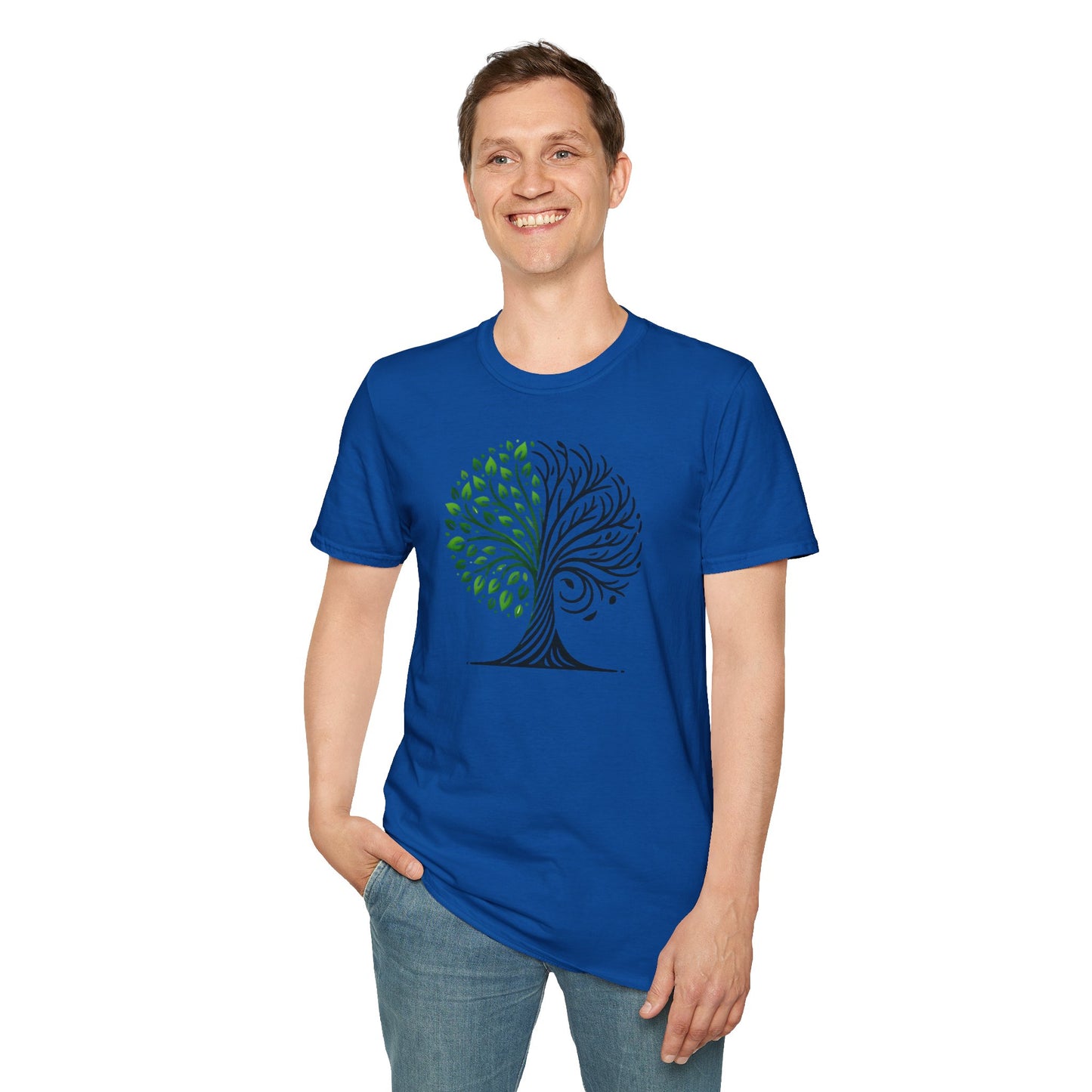 t-shirt "Symbole de l'arbre bipolaire" -Unisex Softstyle T-Shirt