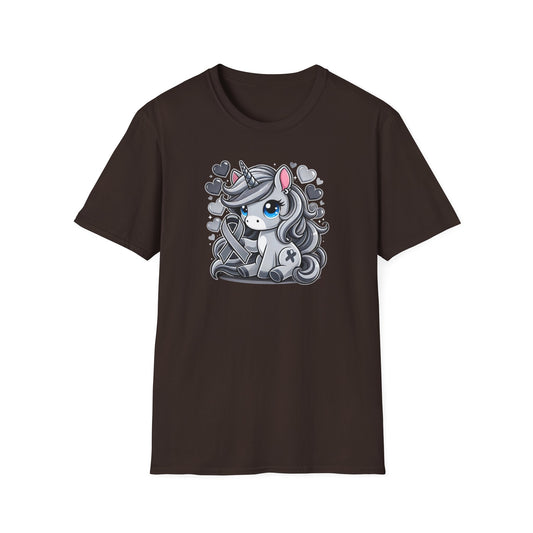 T-shirt "Licorne Ruban Borderline" - Unisex Softstyle T-Shirt