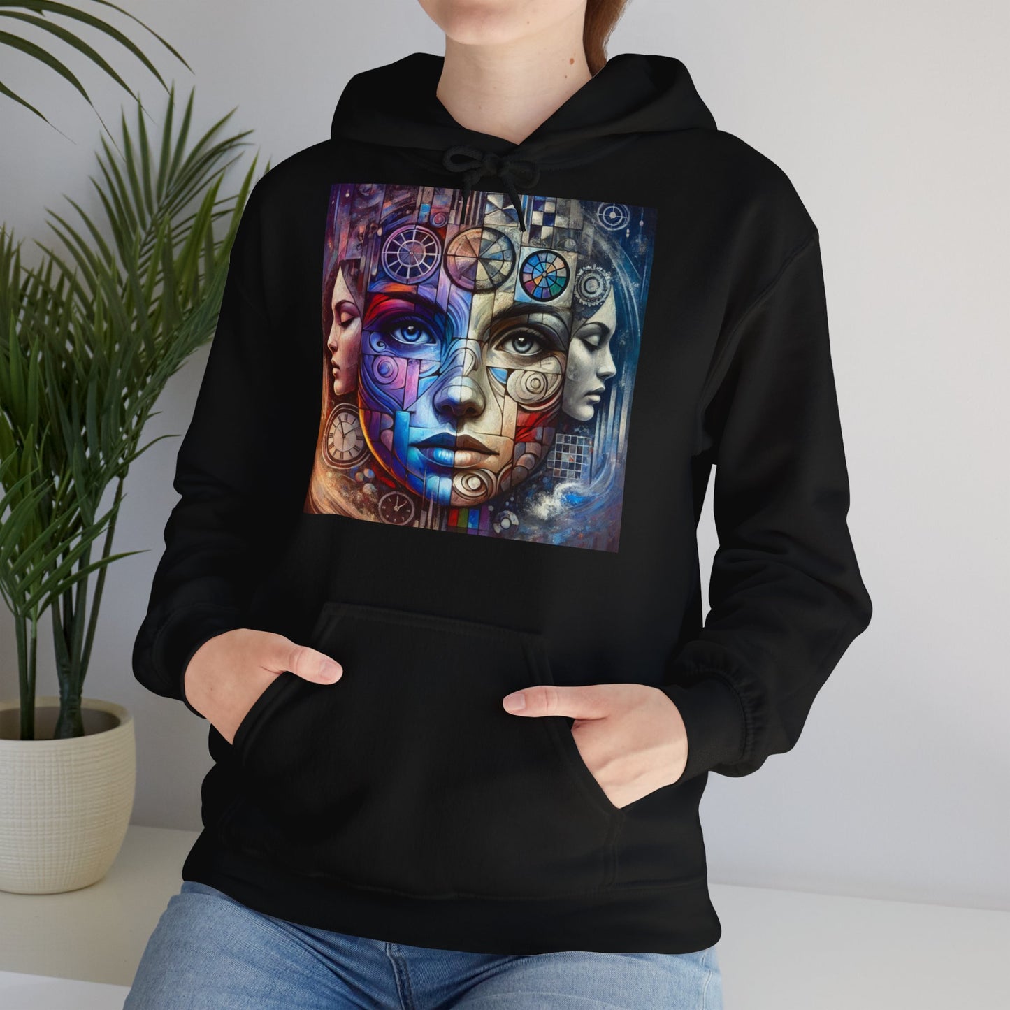 Hoodie "Mosaïque Mentale" - Unisex Heavy Blend™ Hooded Sweatshirt