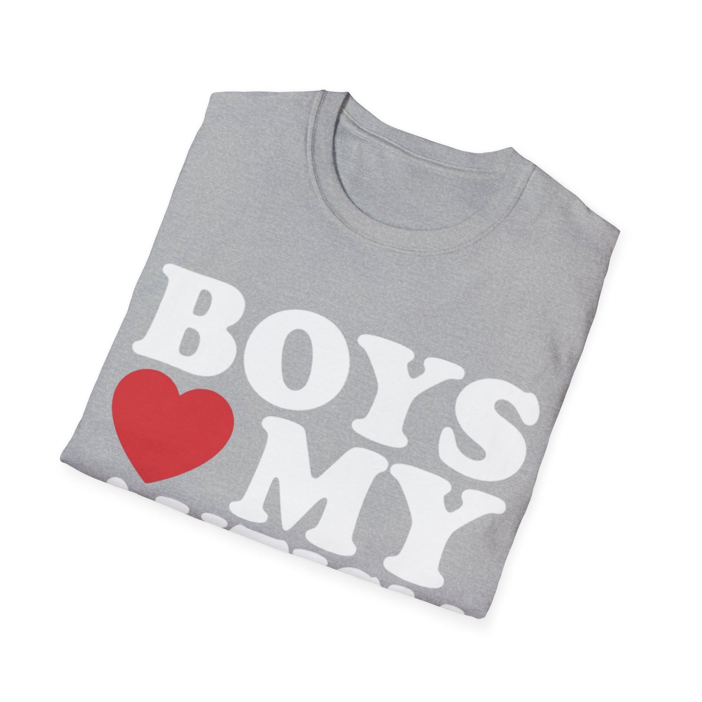 T-shirt "Boys love my autism swag" - Unisex Softstyle T-Shirt