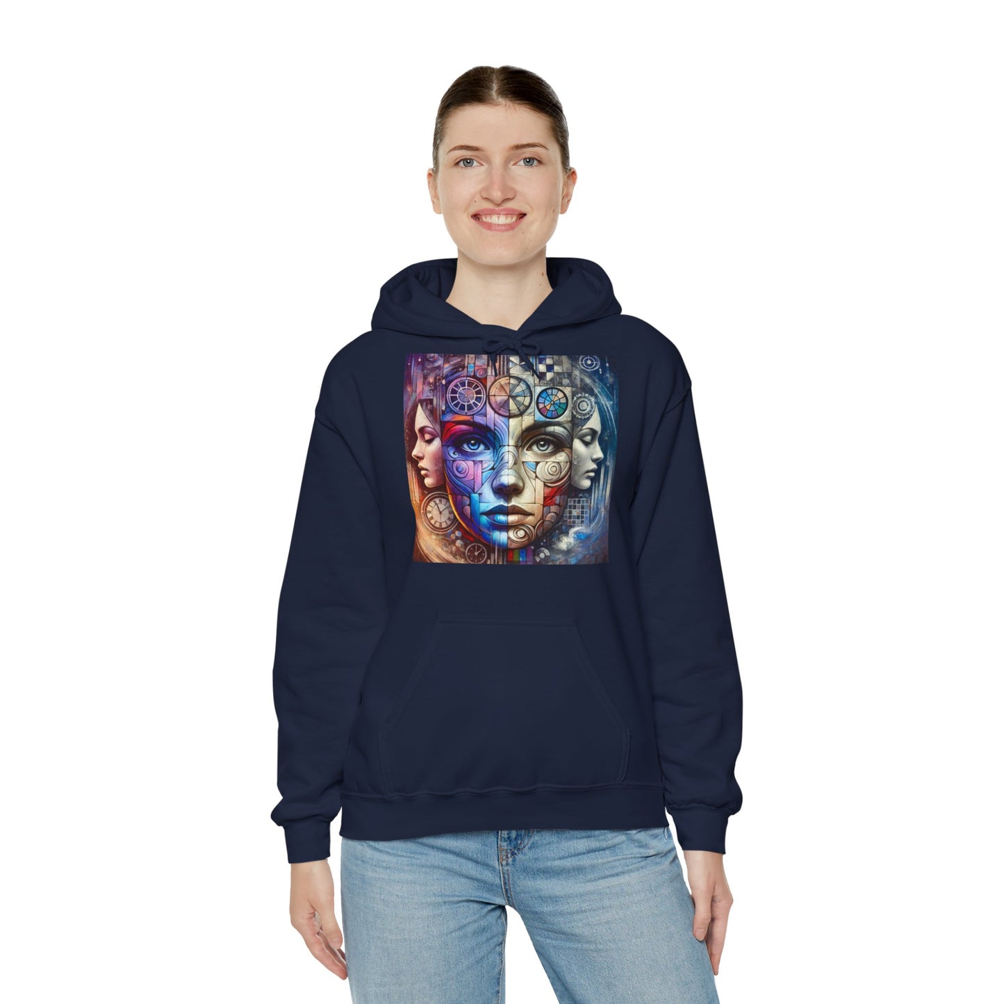 Hoodie "Mosaïque Mentale" - Unisex Heavy Blend™ Hooded Sweatshirt