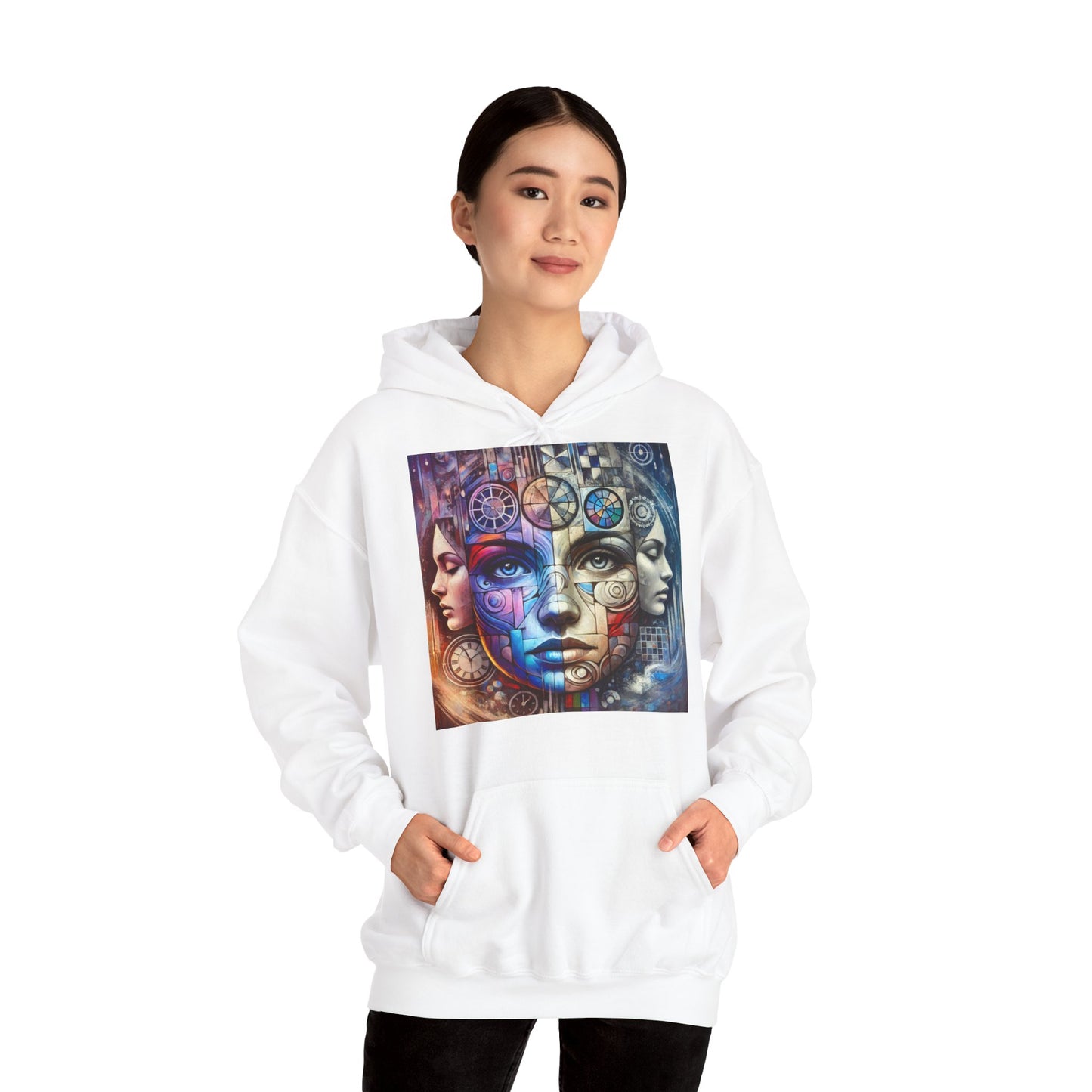 Hoodie "Mosaïque Mentale" - Unisex Heavy Blend™ Hooded Sweatshirt