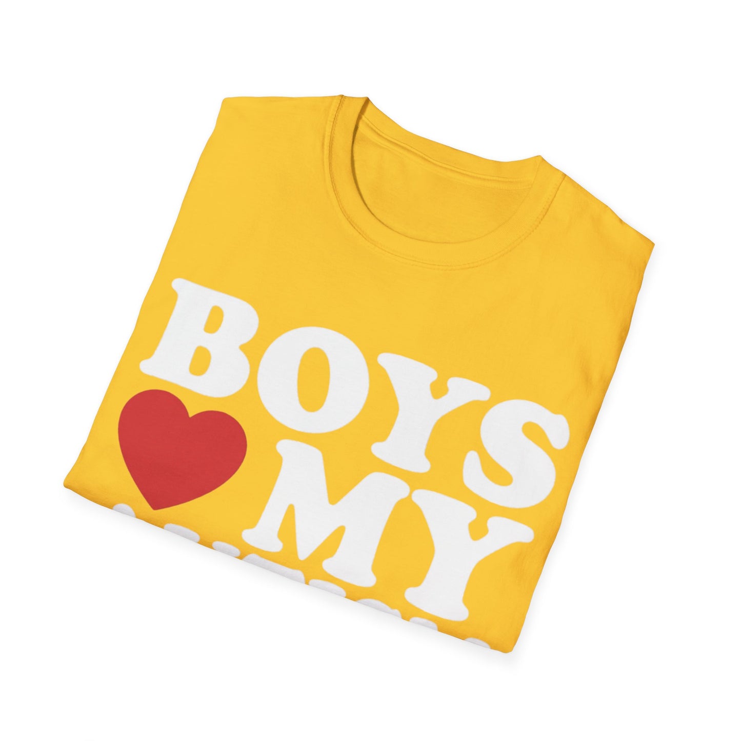 T-shirt "Boys love my autism swag" - Unisex Softstyle T-Shirt