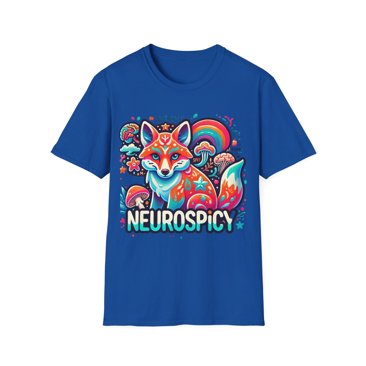 T-shirt Renard Neurospicy Autisme - Unisex Softstyle T-Shirt