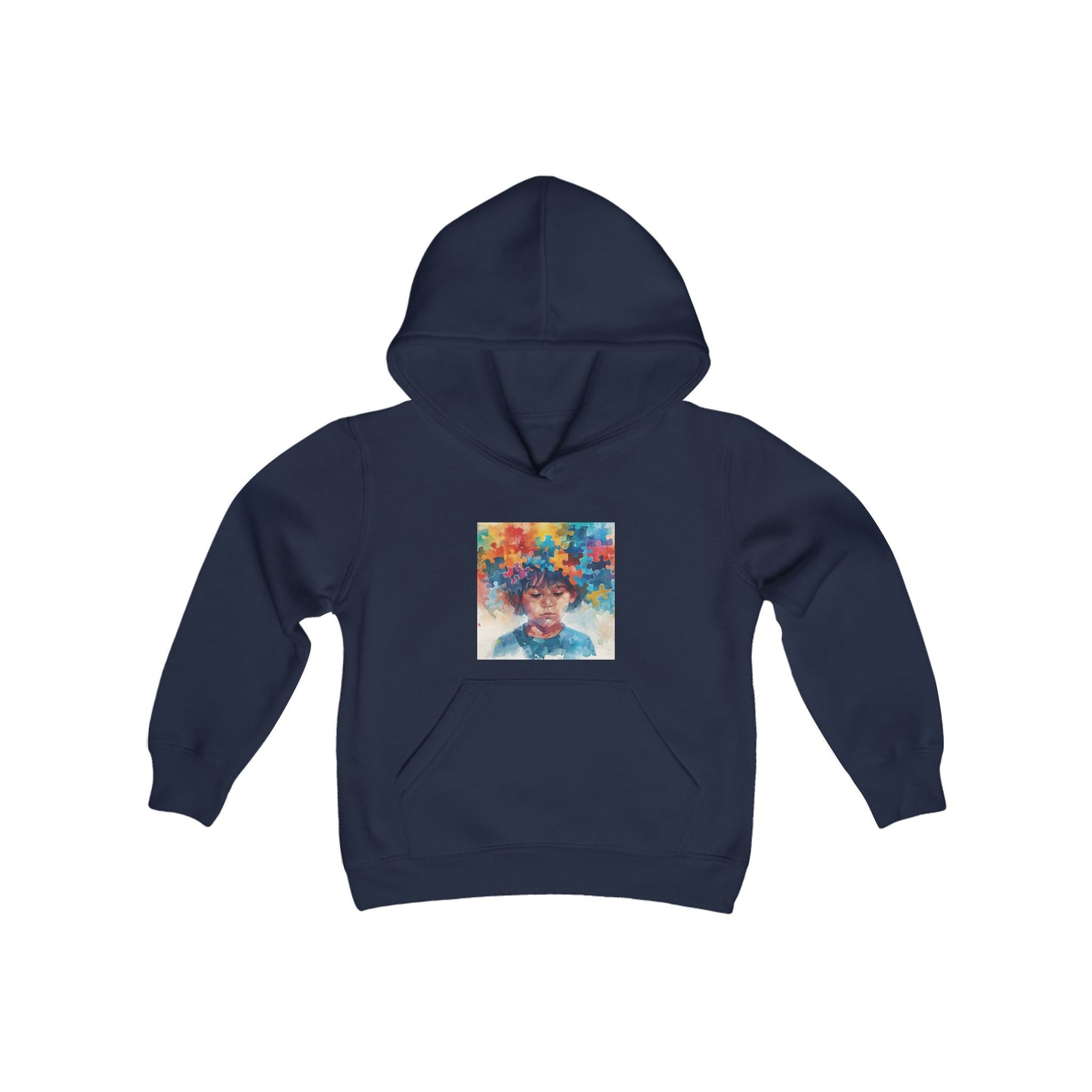 Hoodie enfants "Enfant Puzzle" - Youth Heavy Blend Hooded Sweatshirt