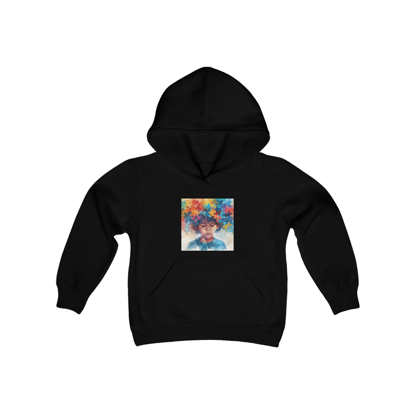 Hoodie enfants "Enfant Puzzle" - Youth Heavy Blend Hooded Sweatshirt