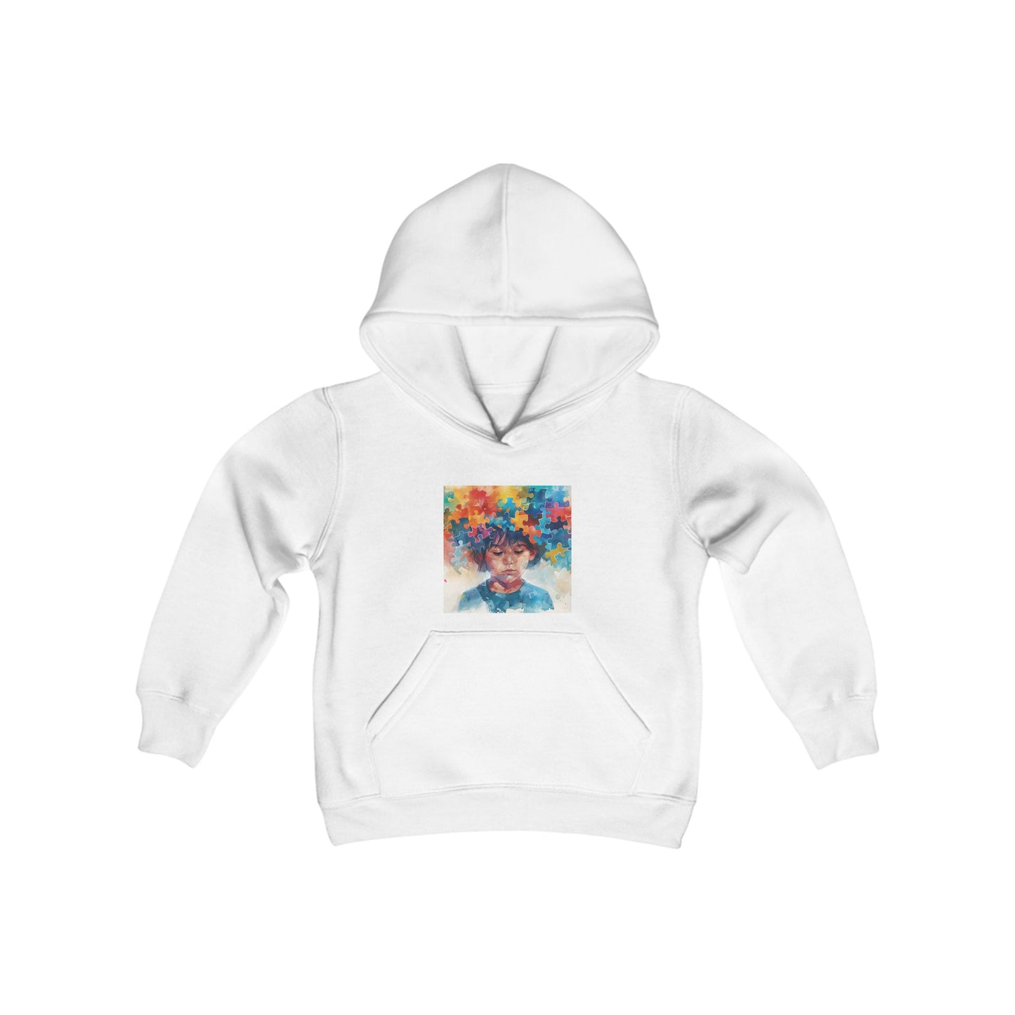 Hoodie enfants "Enfant Puzzle" - Youth Heavy Blend Hooded Sweatshirt