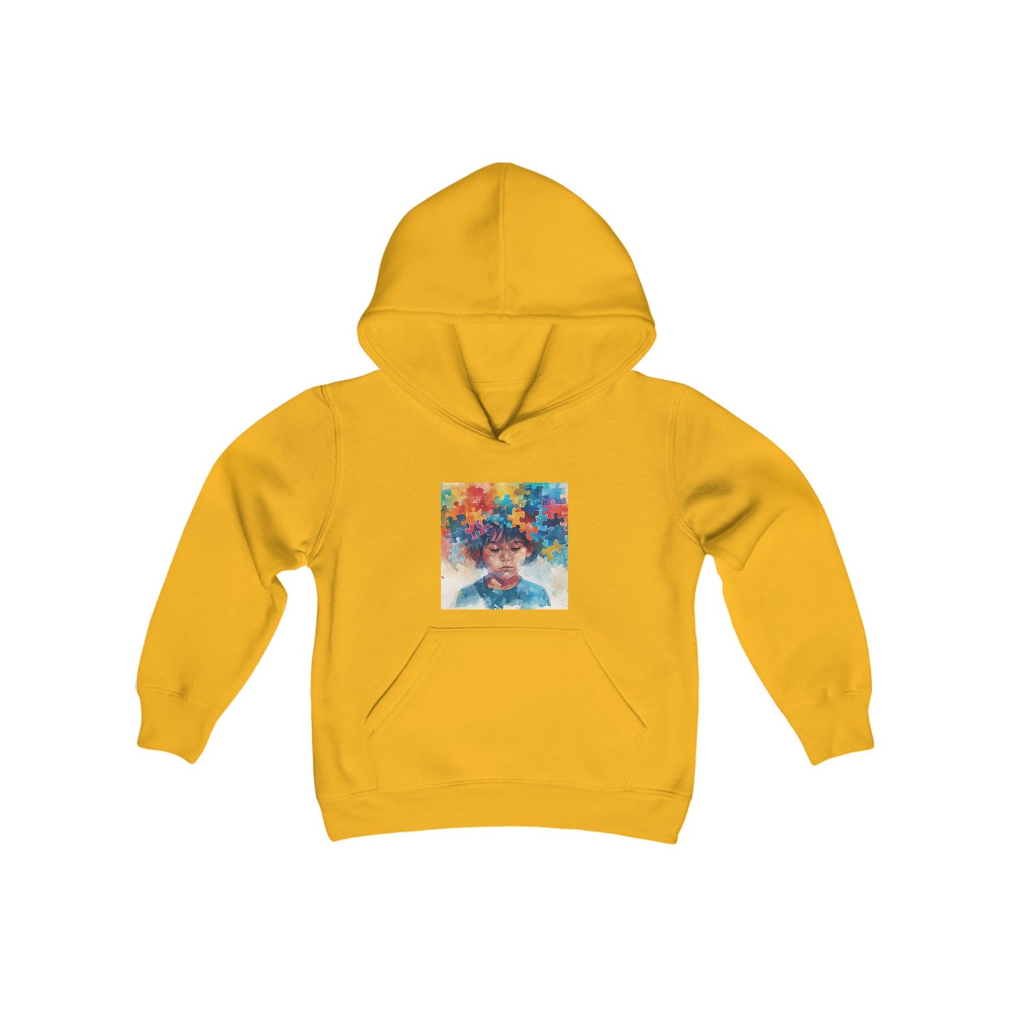 Hoodie enfants "Enfant Puzzle" - Youth Heavy Blend Hooded Sweatshirt