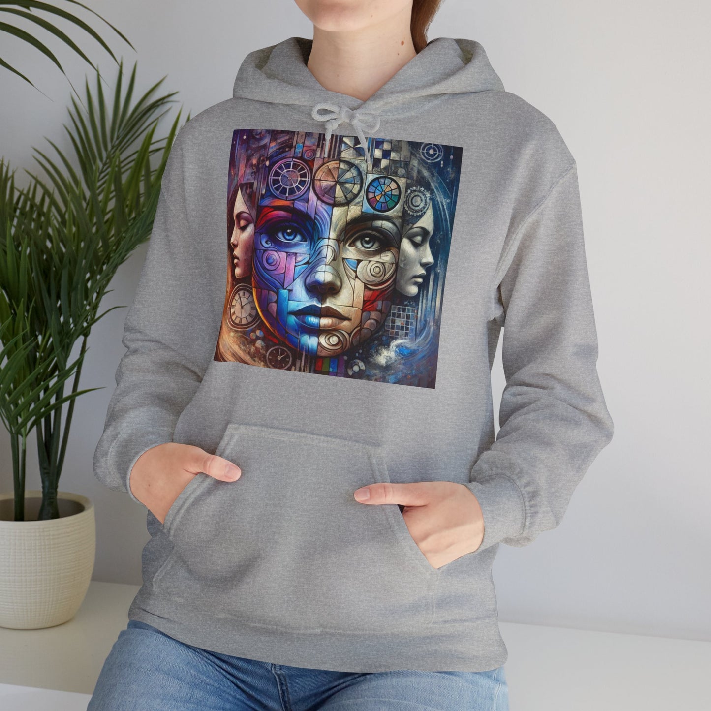 Hoodie "Mosaïque Mentale" - Unisex Heavy Blend™ Hooded Sweatshirt