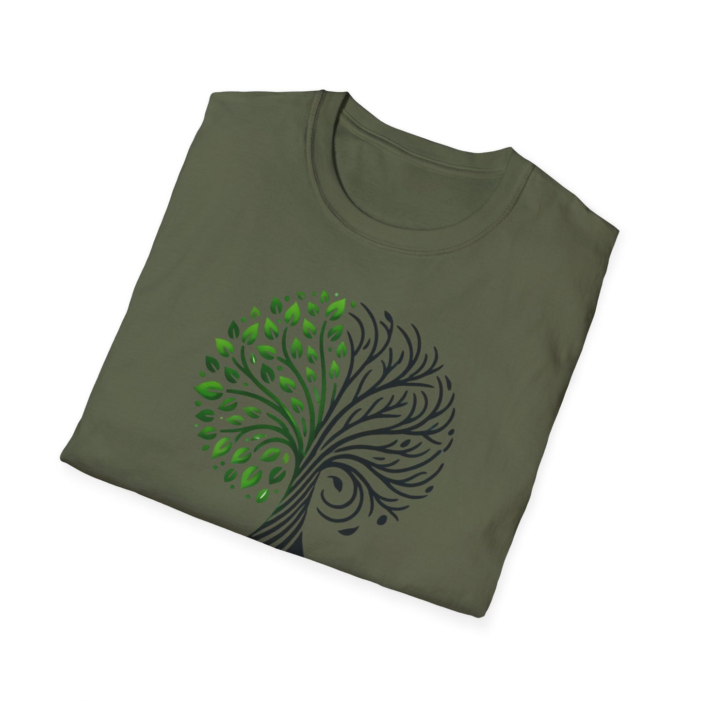 t-shirt "Symbole de l'arbre bipolaire" -Unisex Softstyle T-Shirt