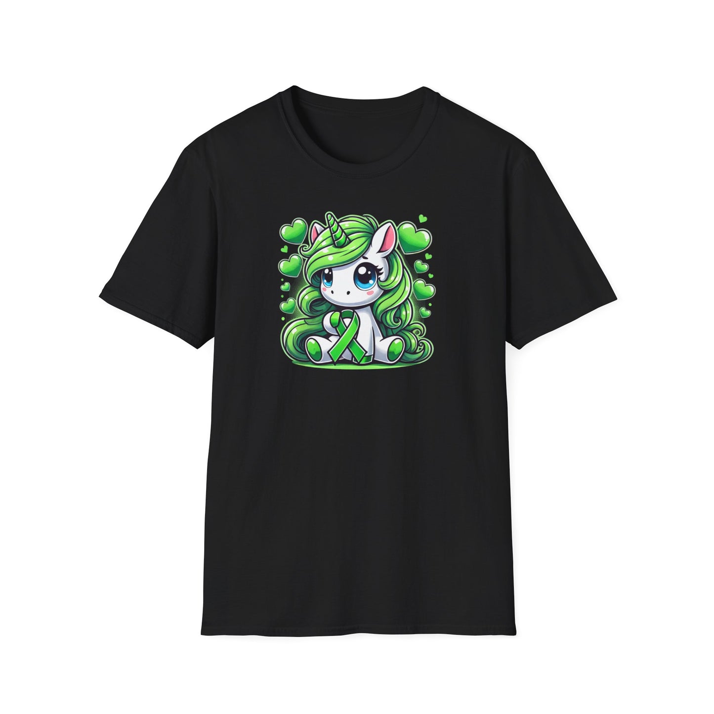 T-shirt "Licorne Ruban Bipolaire" - Unisex Softstyle T-Shirt