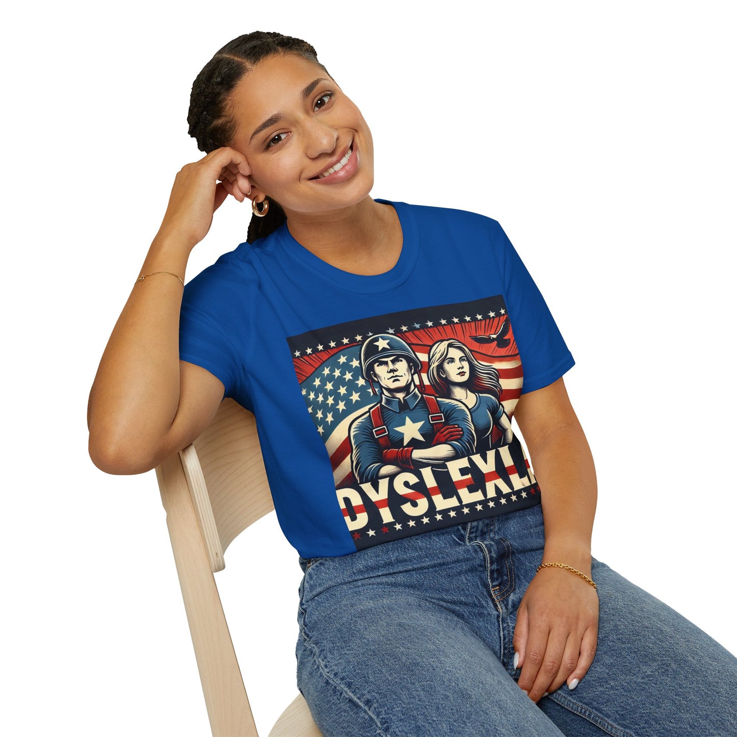 T-shirt "American Dyslexia" - Unisex Softstyle T-Shirt