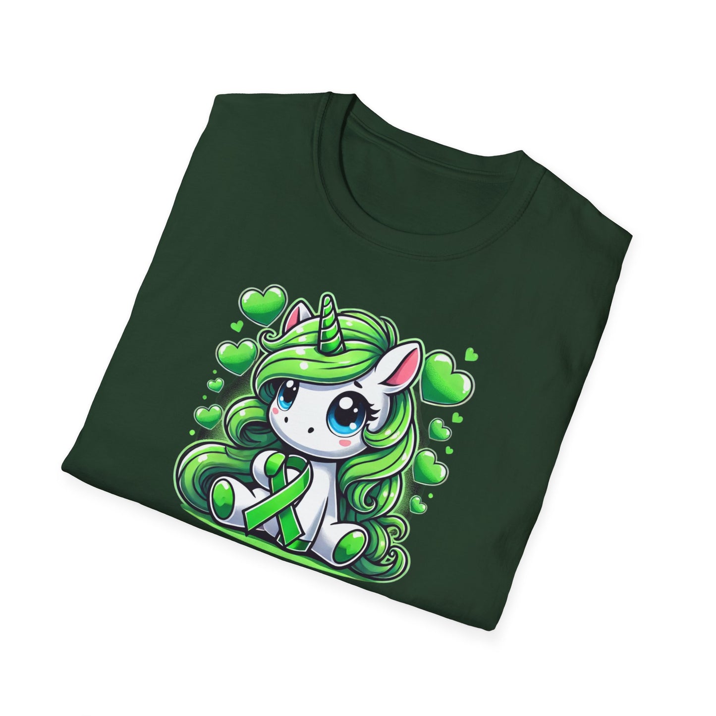 T-shirt "Licorne Ruban Bipolaire" - Unisex Softstyle T-Shirt