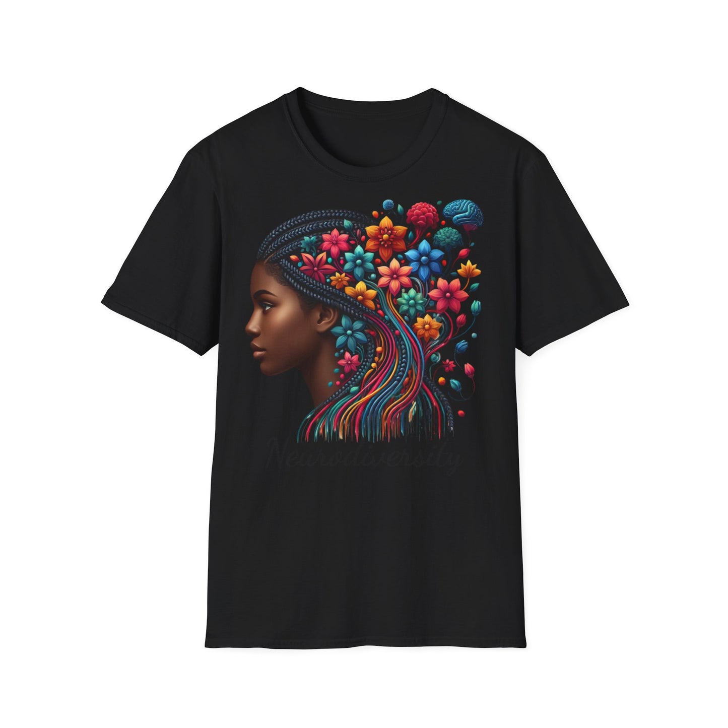 Femme Black Neurodiversity - Unisex Softstyle T-Shirt