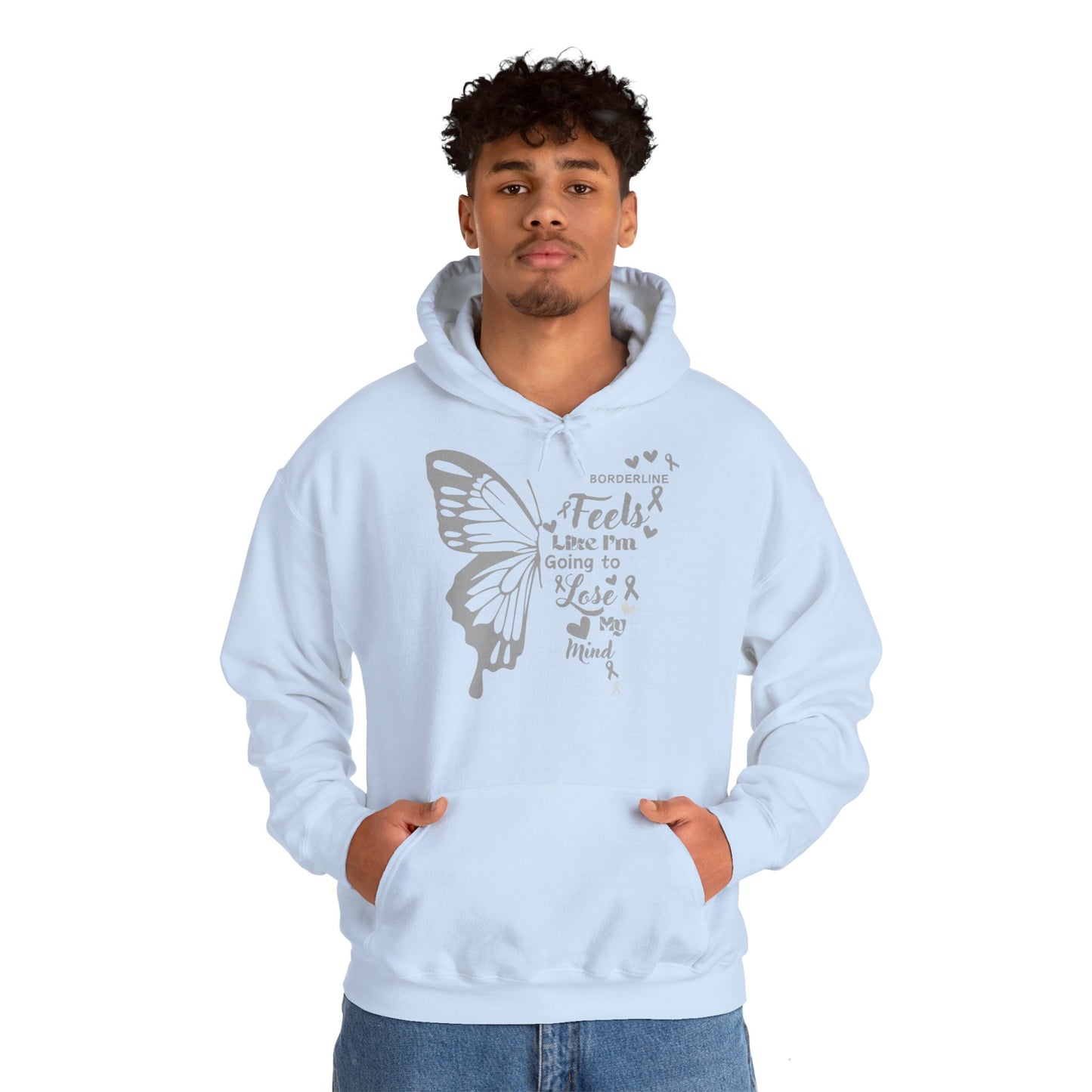 Hoodie "Le Vol Fragile de l’Esprit" - Unisex Heavy Blend™ Hooded Sweatshirt