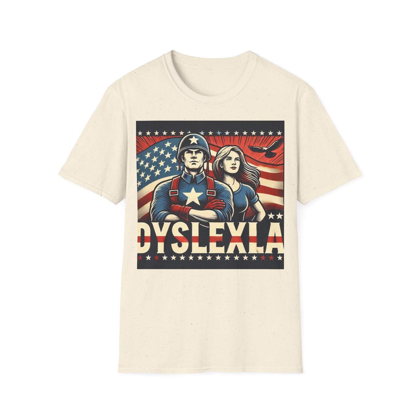 T-shirt "American Dyslexia" - Unisex Softstyle T-Shirt