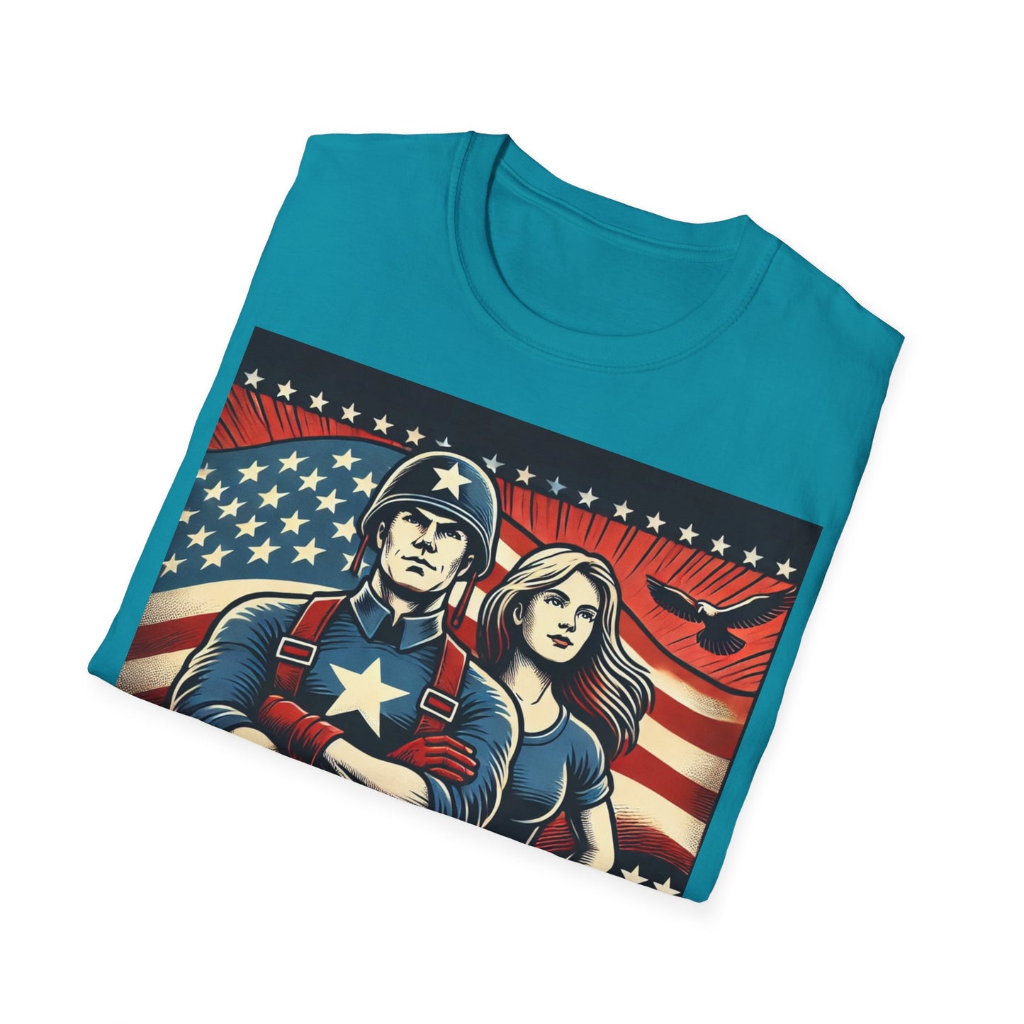 T-shirt "American Dyslexia" - Unisex Softstyle T-Shirt