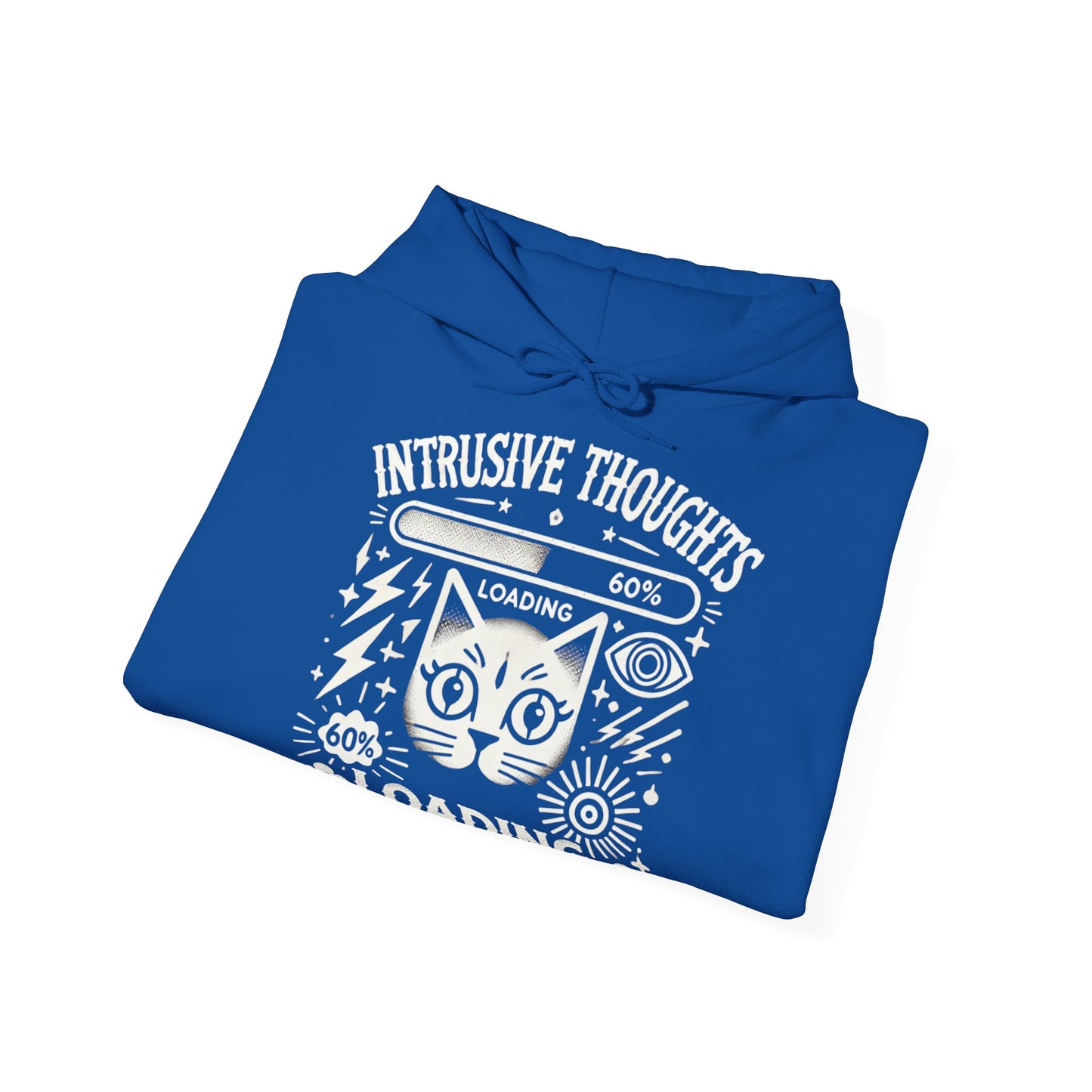 Hoodie "Intrusive Thoughts Loading White" - Unisex Heavy Blend™ Hooded Sweatshirt