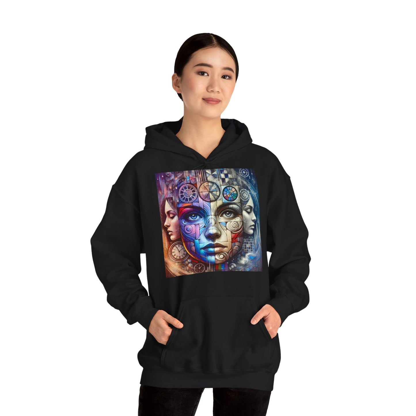 Hoodie "Mosaïque Mentale" - Unisex Heavy Blend™ Hooded Sweatshirt