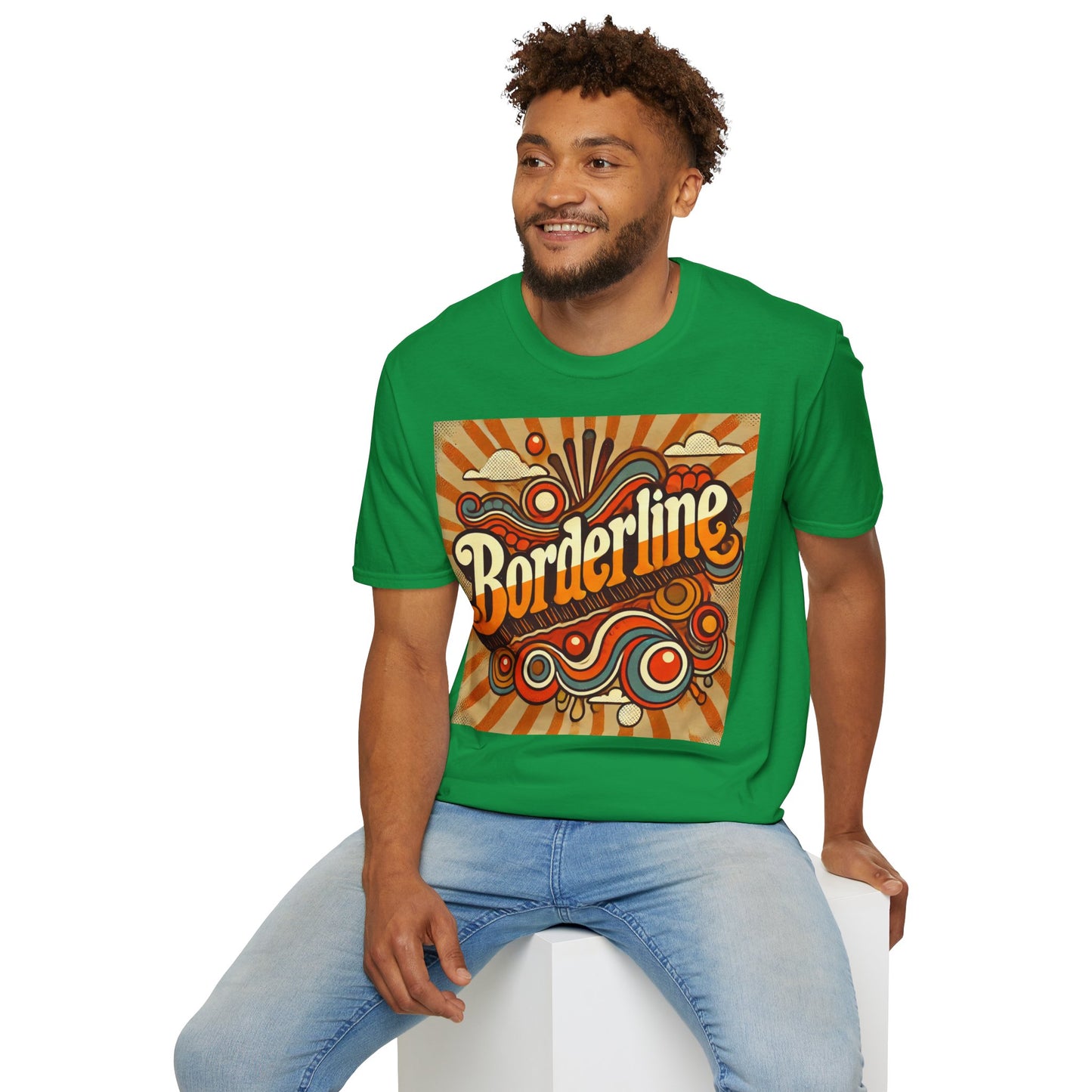 Borderline T-Shirt 70s  - Unisex Softstyle T-Shirt