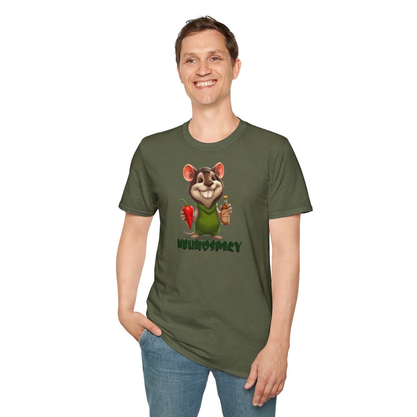 T-shirt " Un Sourire Épicé" - Unisex Softstyle T-Shirt