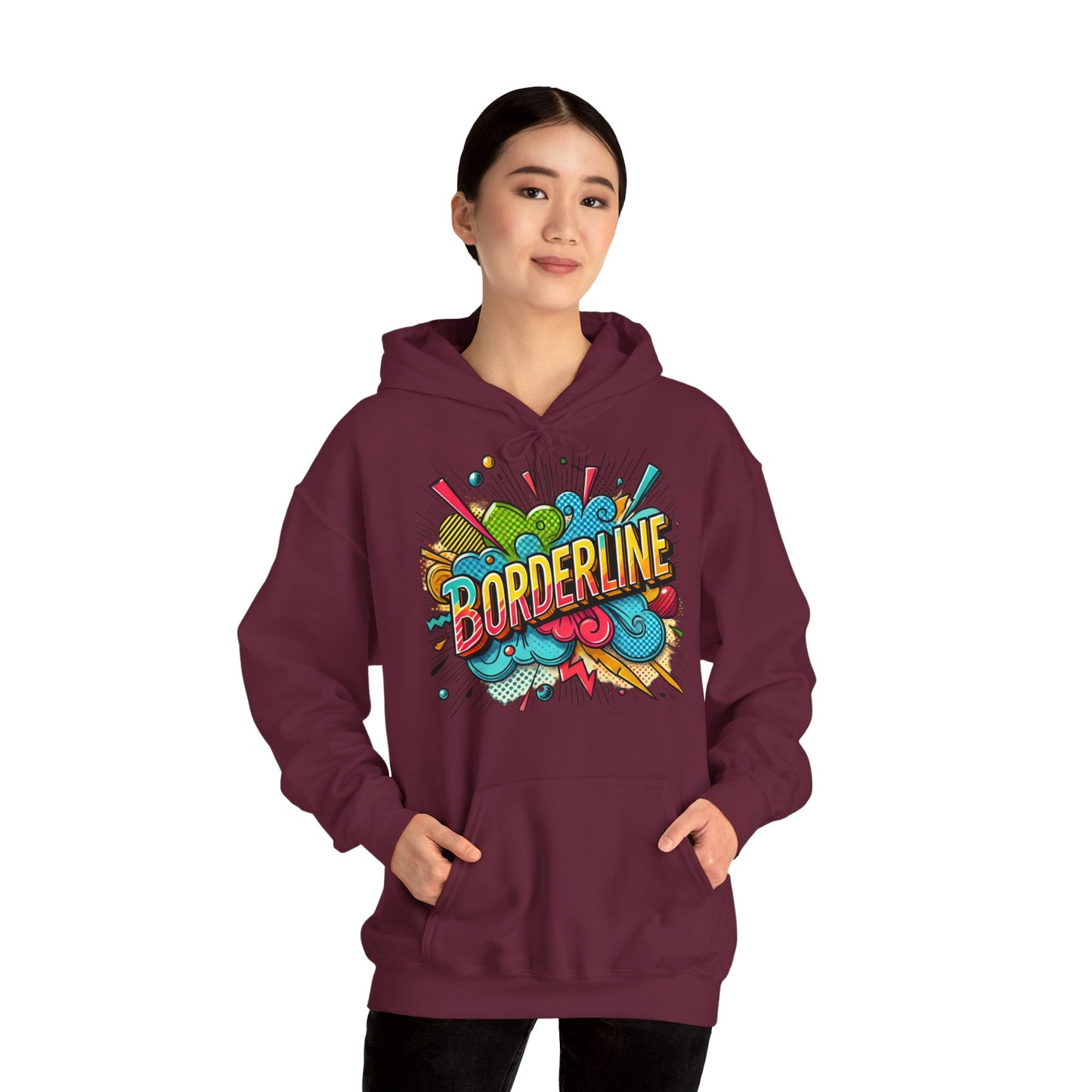 Hoodie " Borderline Kaboom" - Unisex Heavy Blend™ Hooded Sweatshirt