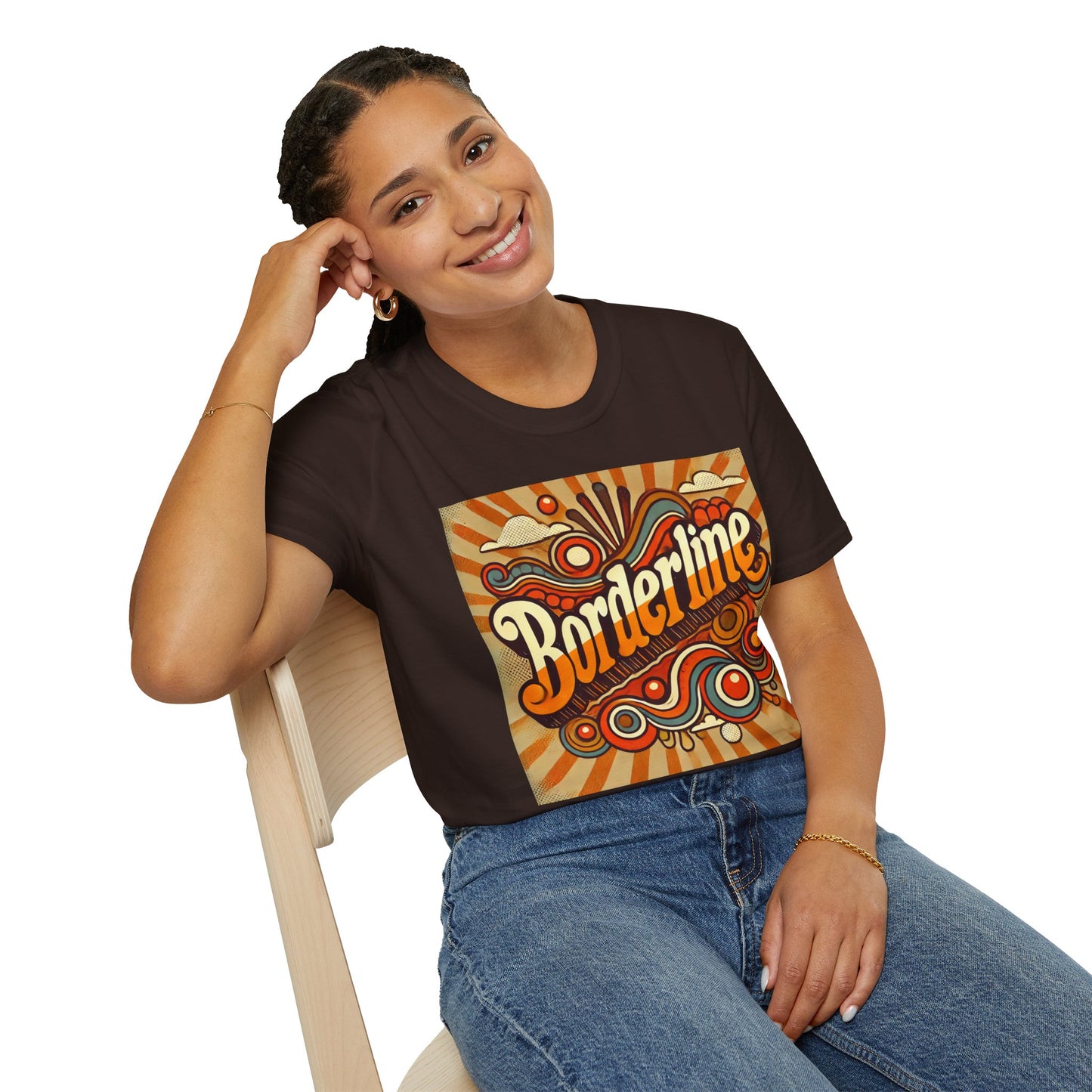 Borderline T-Shirt 70s  - Unisex Softstyle T-Shirt