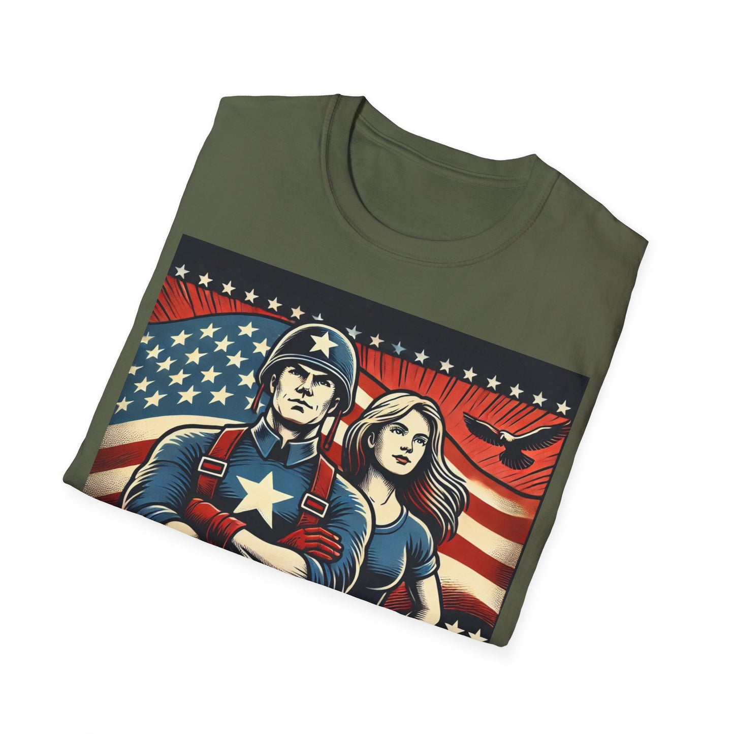 T-shirt "American Dyslexia" - Unisex Softstyle T-Shirt