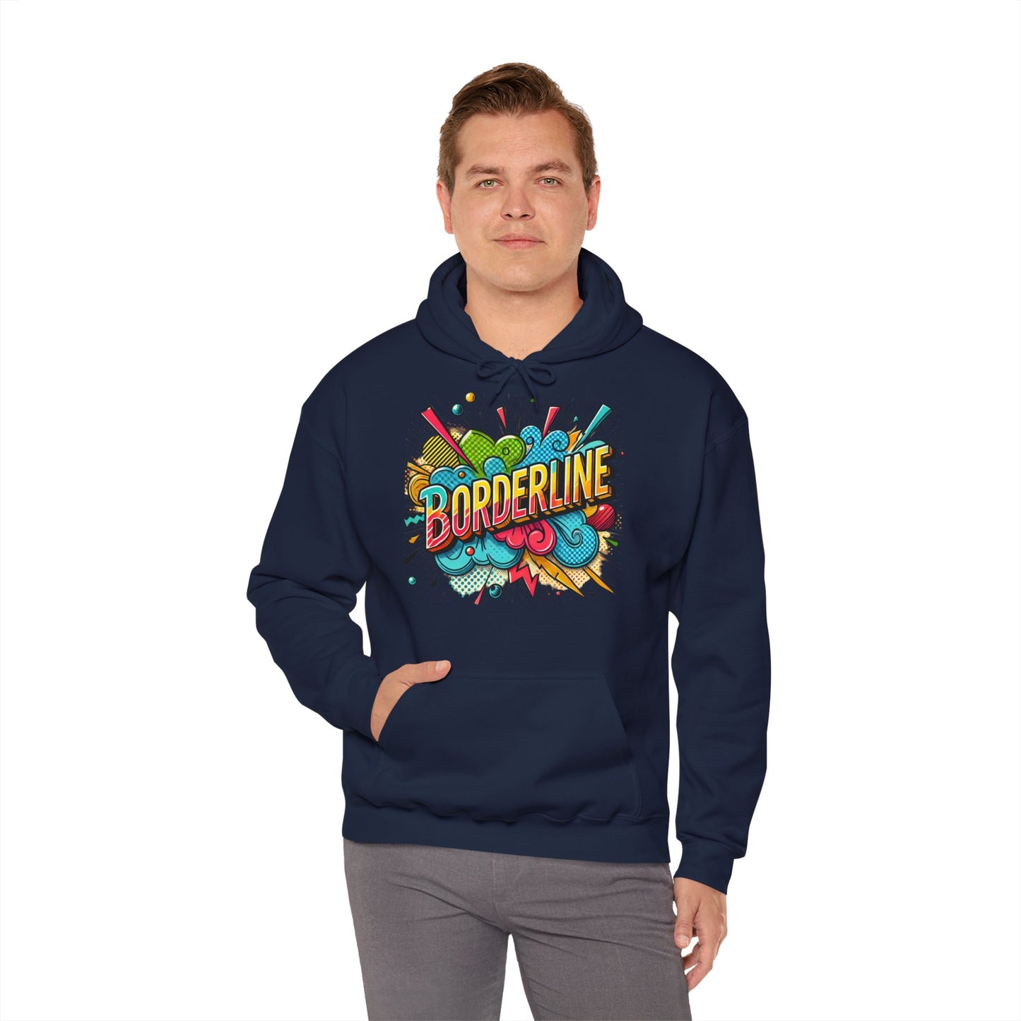 Hoodie " Borderline Kaboom" - Unisex Heavy Blend™ Hooded Sweatshirt