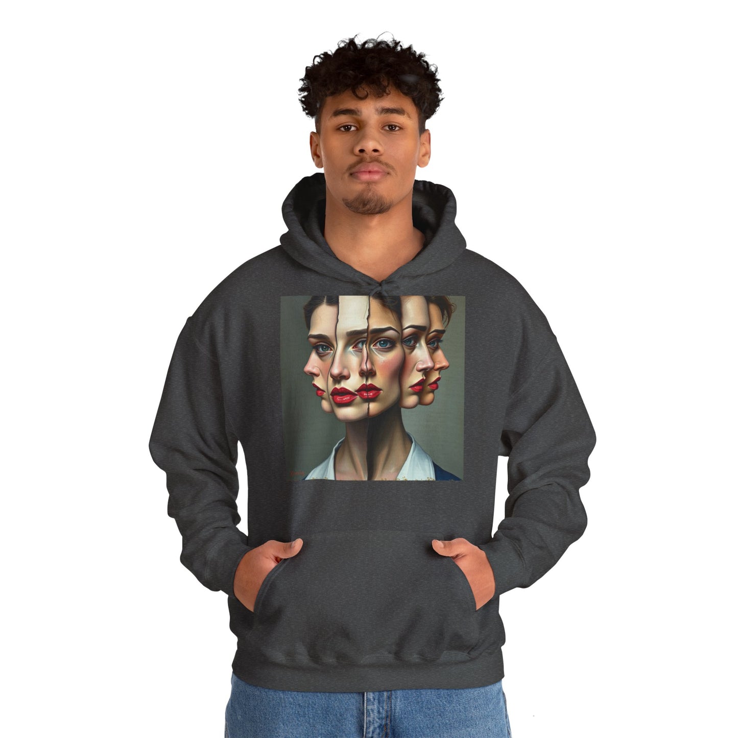 Hoodie "Reflets Fragmentés" - Unisex Heavy Blend™ Hooded Sweatshirt