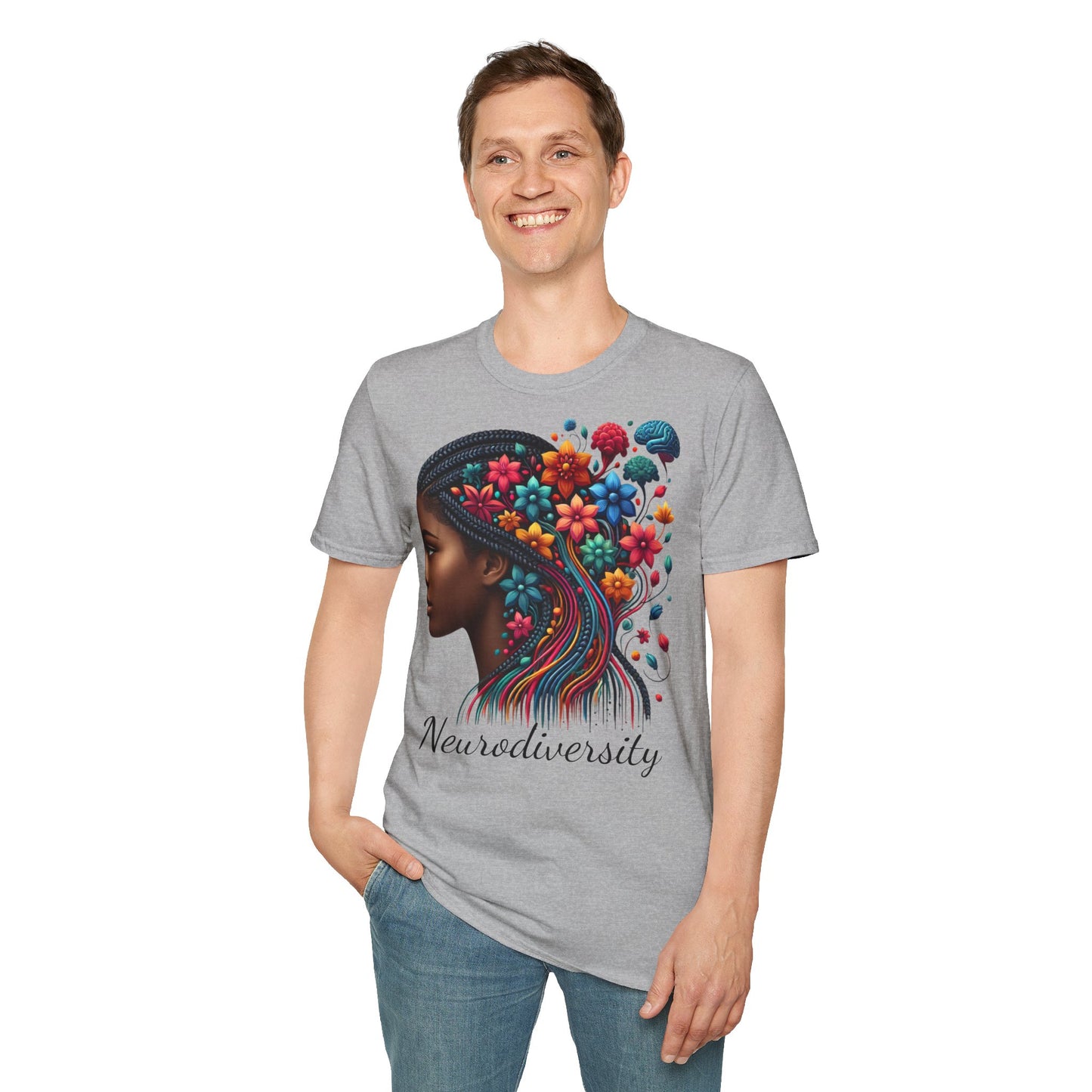 Femme Black Neurodiversity - Unisex Softstyle T-Shirt