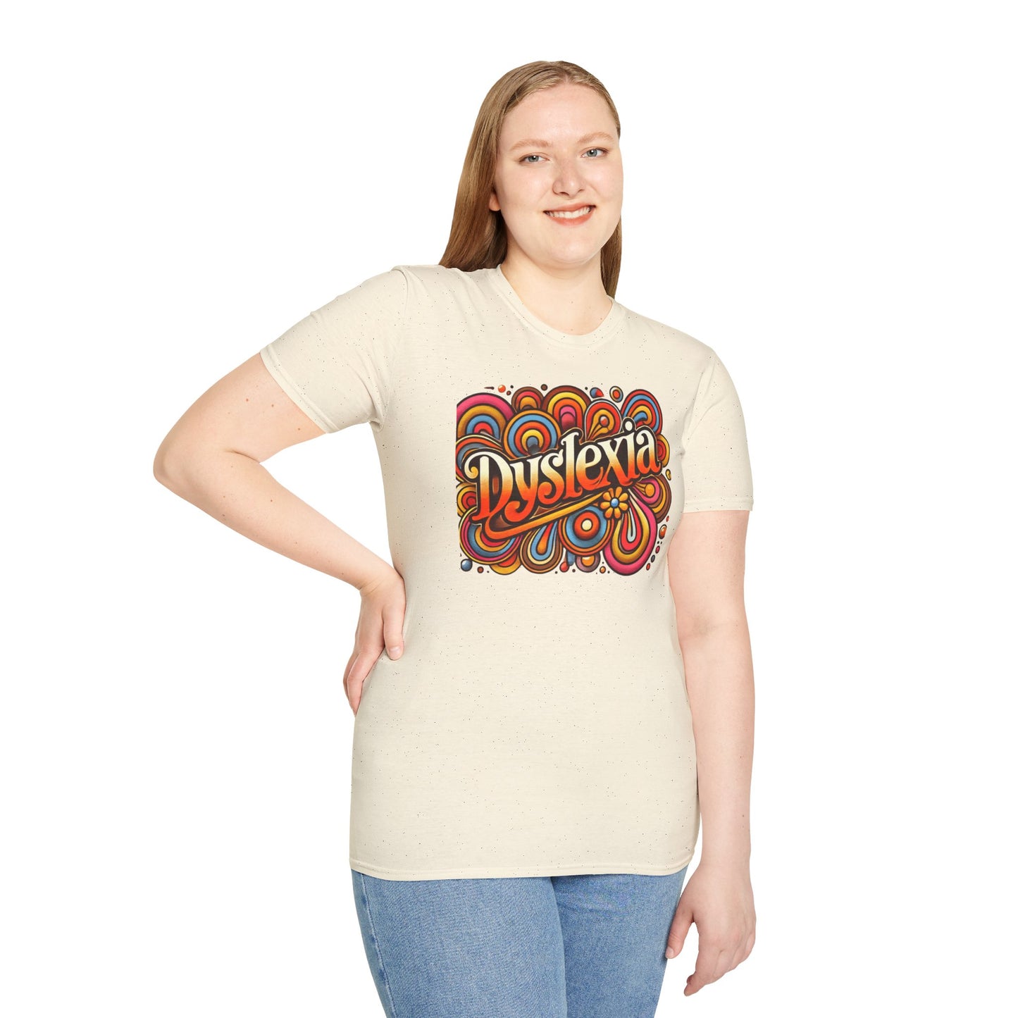 T-Shirt Dyslexia 70s -Unisex Softstyle T-Shirt