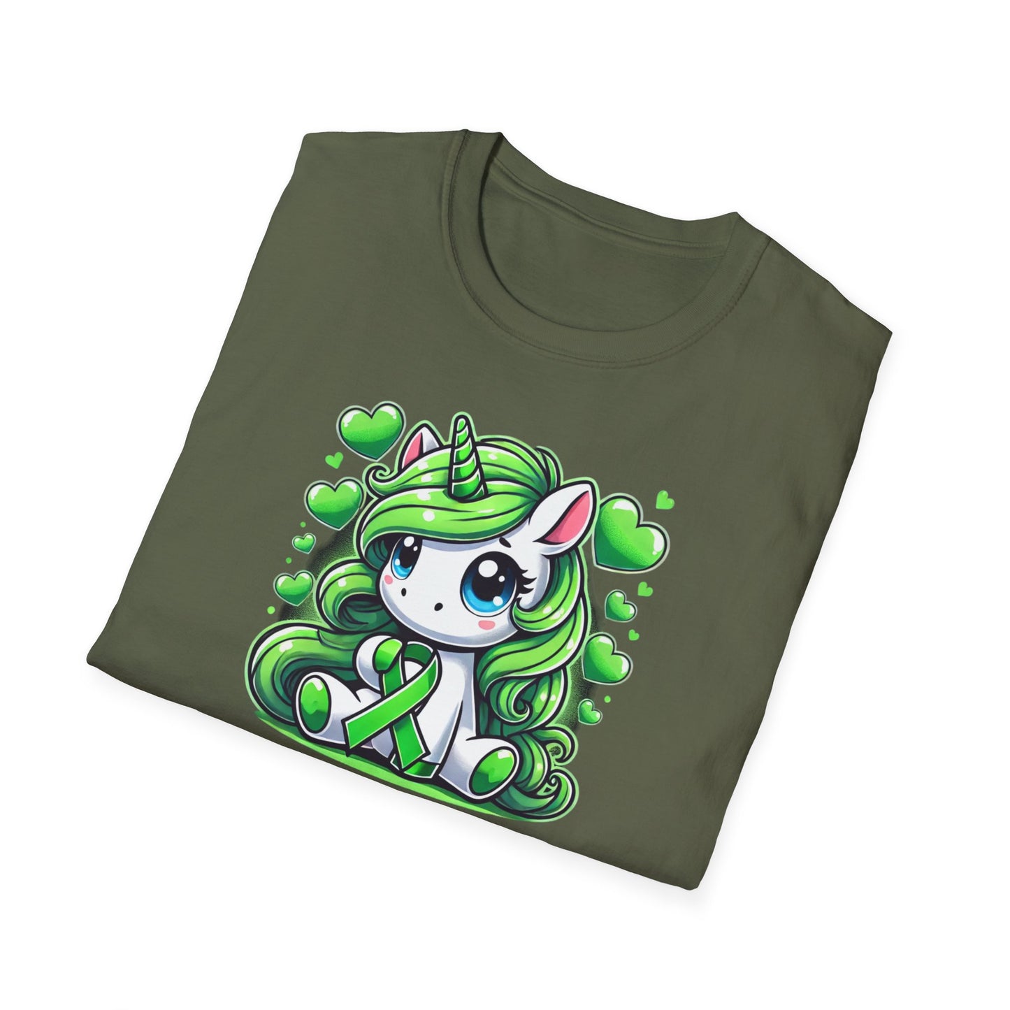 T-shirt "Licorne Ruban Bipolaire" - Unisex Softstyle T-Shirt