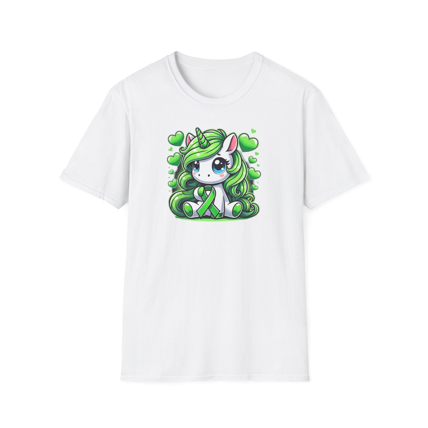 T-shirt "Licorne Ruban Bipolaire" - Unisex Softstyle T-Shirt