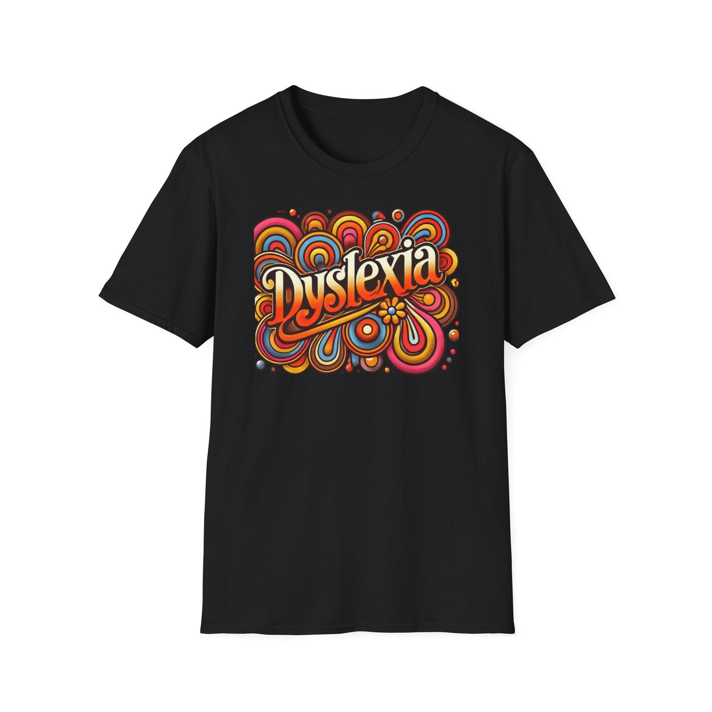 T-Shirt Dyslexia 70s -Unisex Softstyle T-Shirt