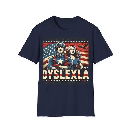 T-shirt "American Dyslexia" - Unisex Softstyle T-Shirt