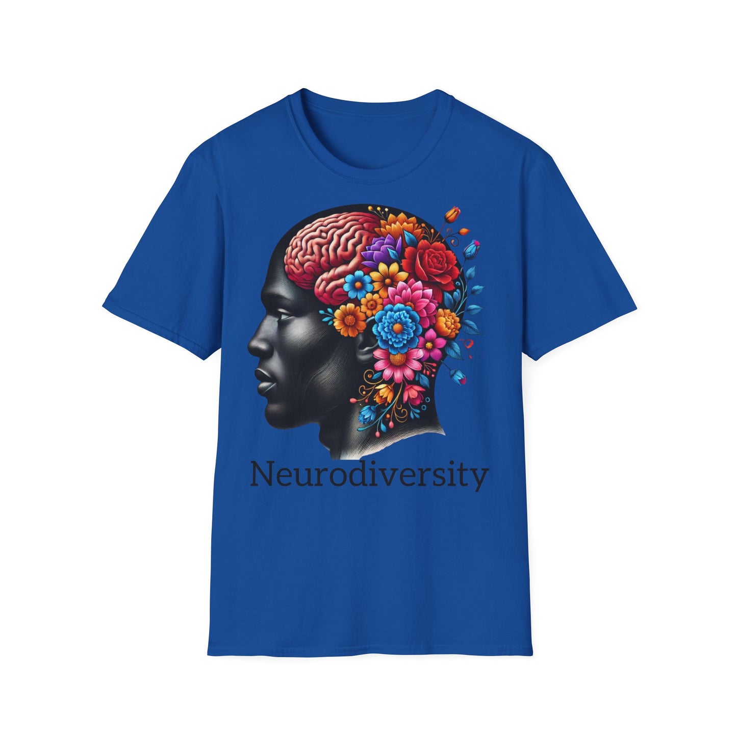 Homme Black Neurodiversity - Unisex Softstyle T-Shirt