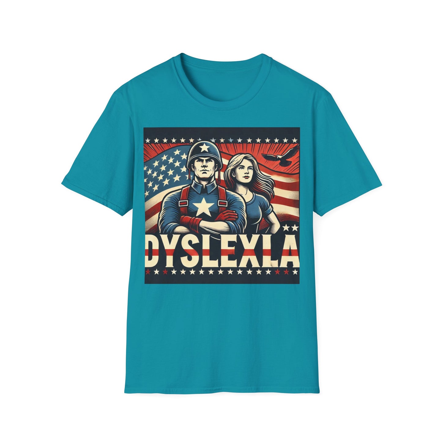 T-shirt "American Dyslexia" - Unisex Softstyle T-Shirt